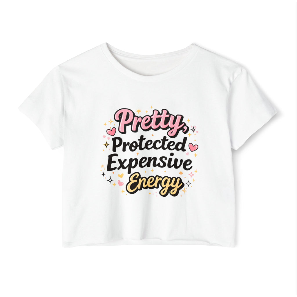 Pretty Protected Expensive Energy Crop Top