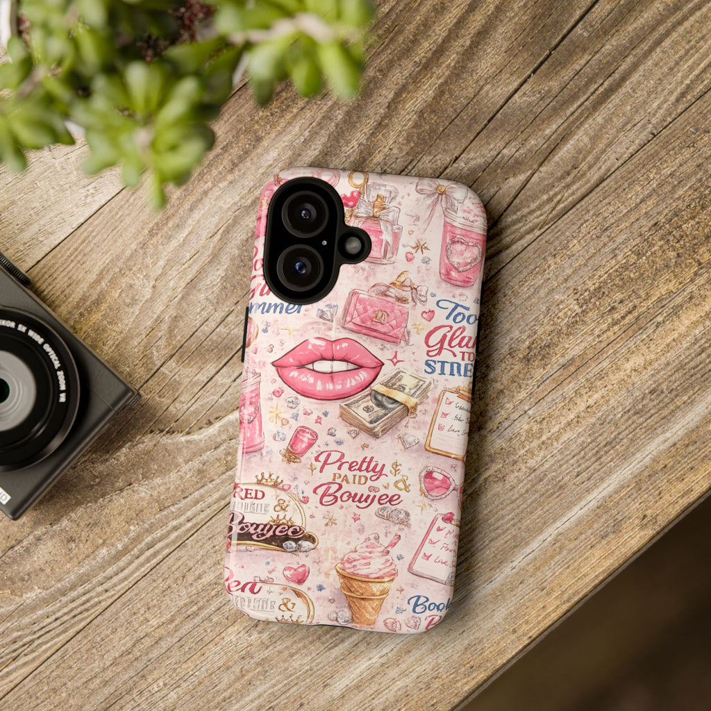 Pink Pretty and Boujee Junk Phone Case