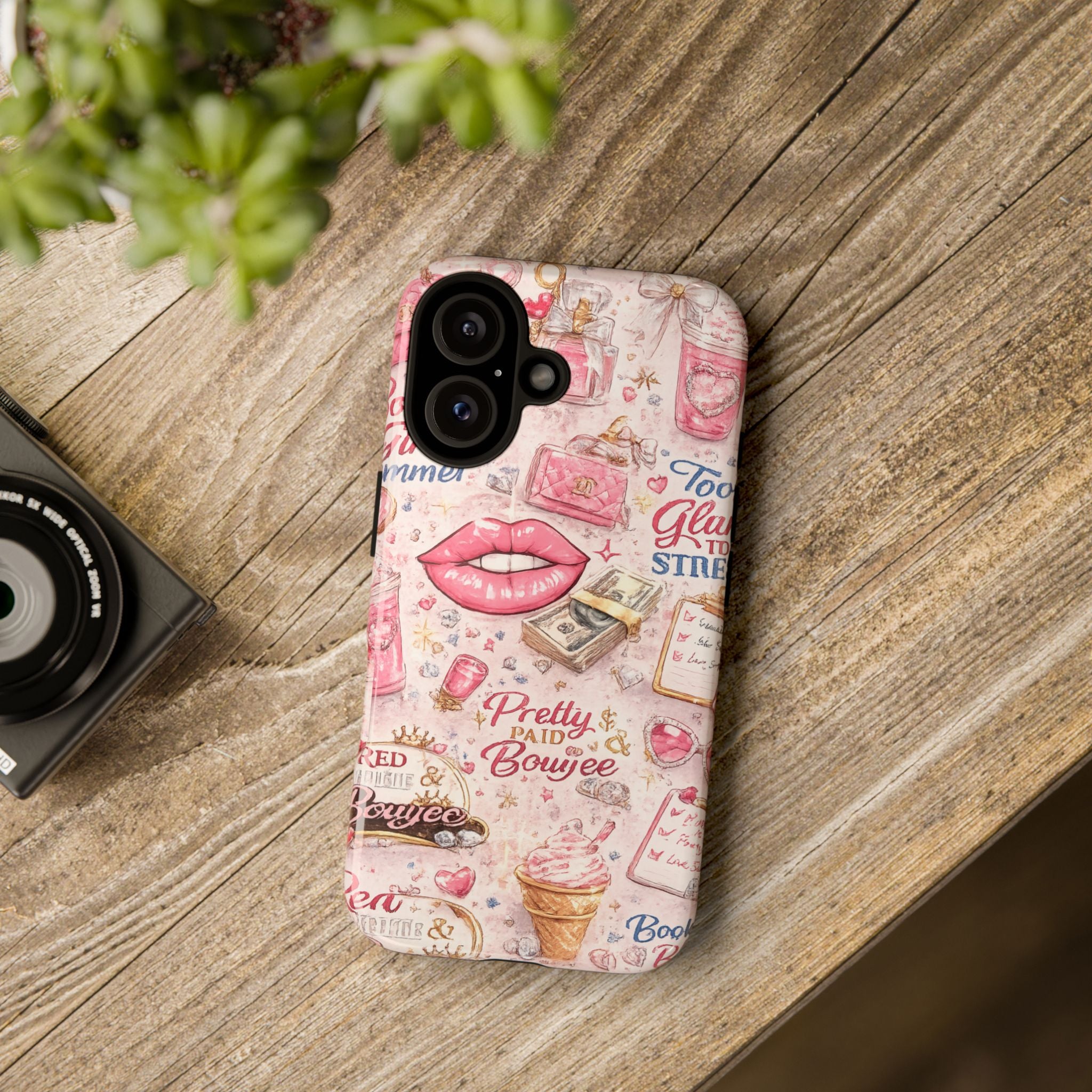 Pink Pretty and Boujee Junk Phone Case