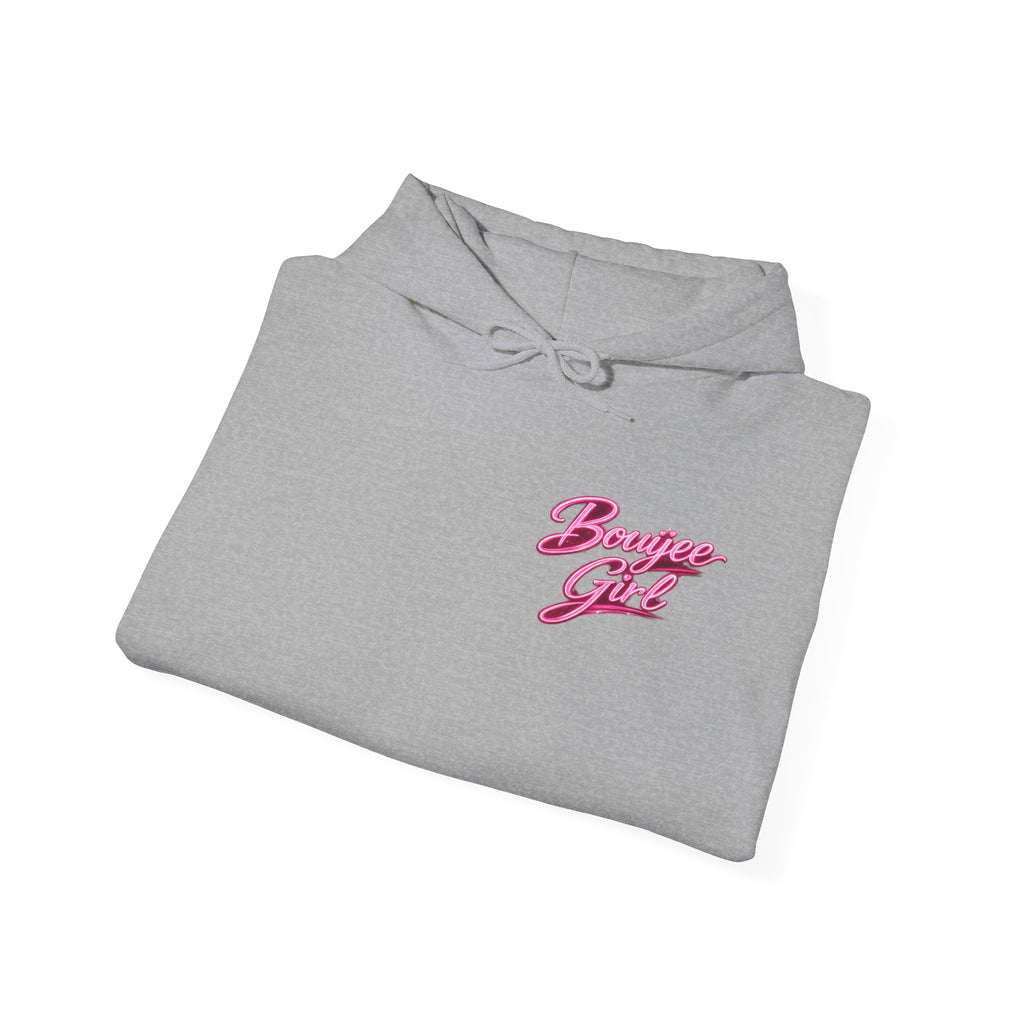 Bouijee Girl Pink Script Hoodie