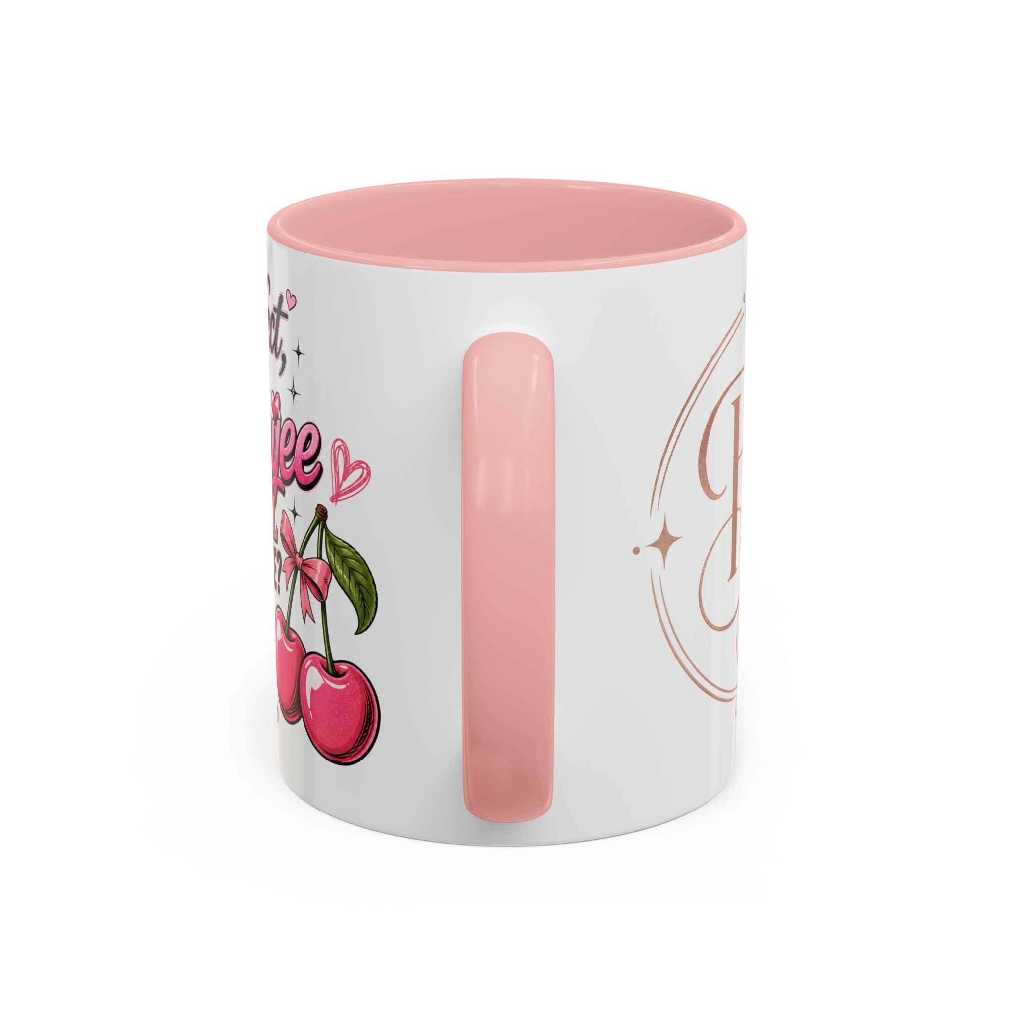 Bouijee Girl Confidence Coffee Mug — Cute Cherry Accent 11oz