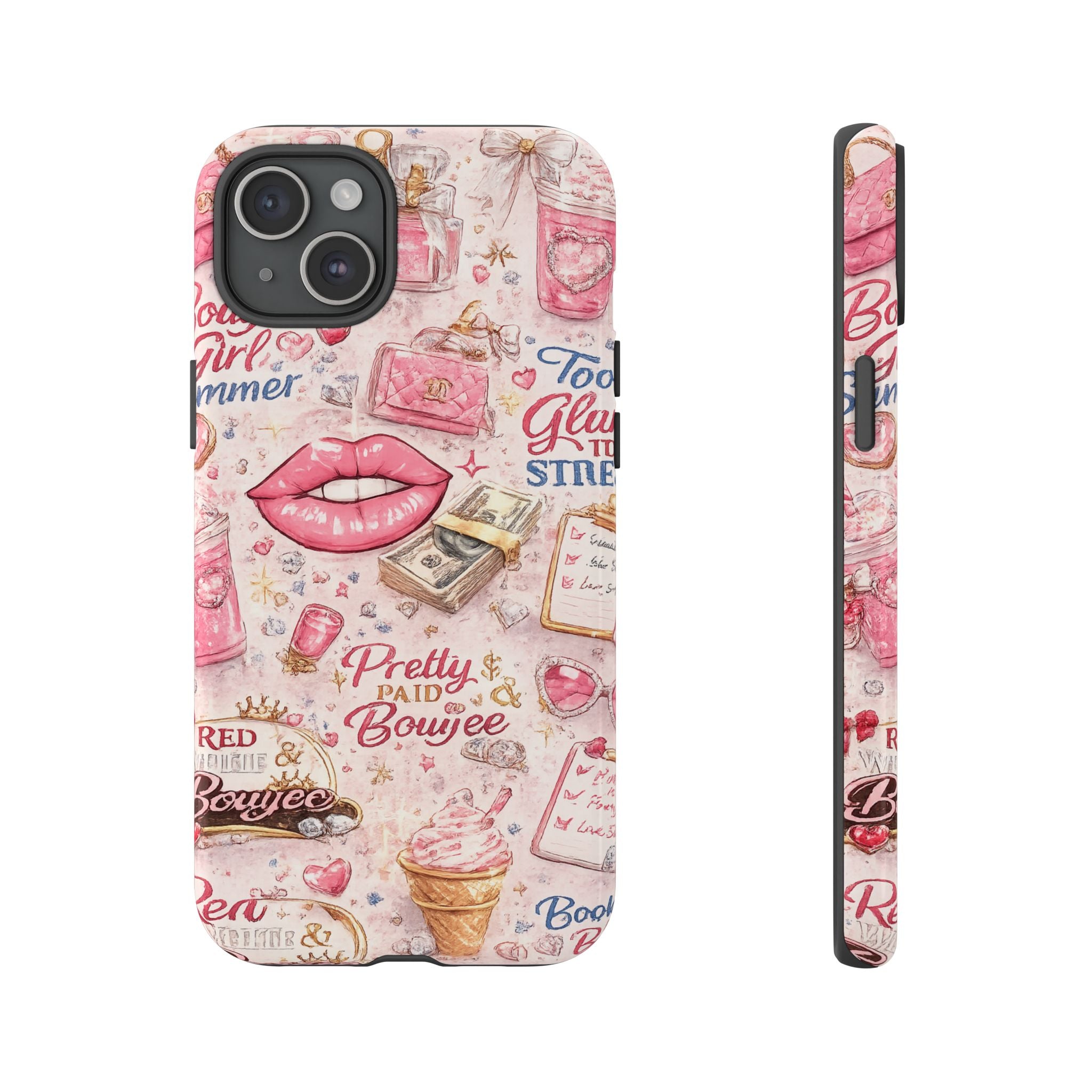 Pink Pretty and Boujee Junk Phone Case