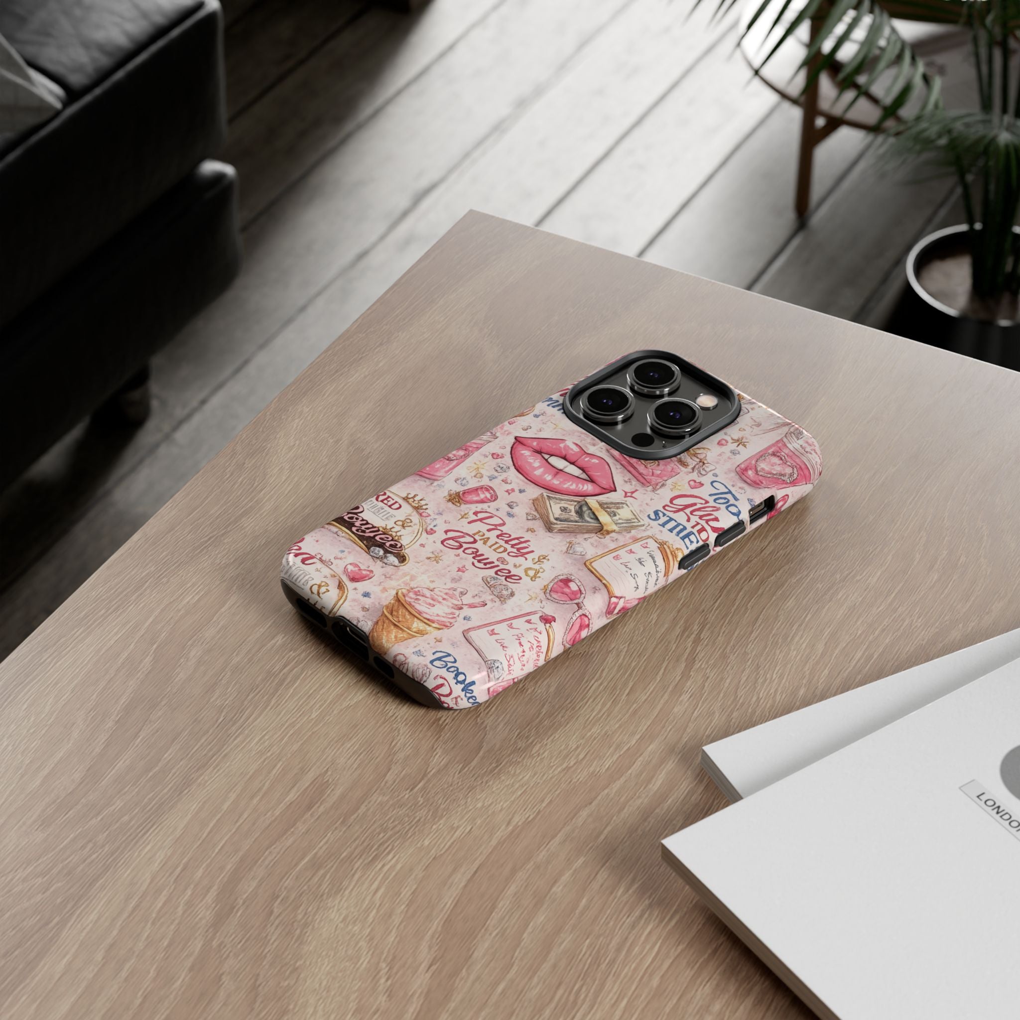 Pink Pretty and Boujee Junk Phone Case