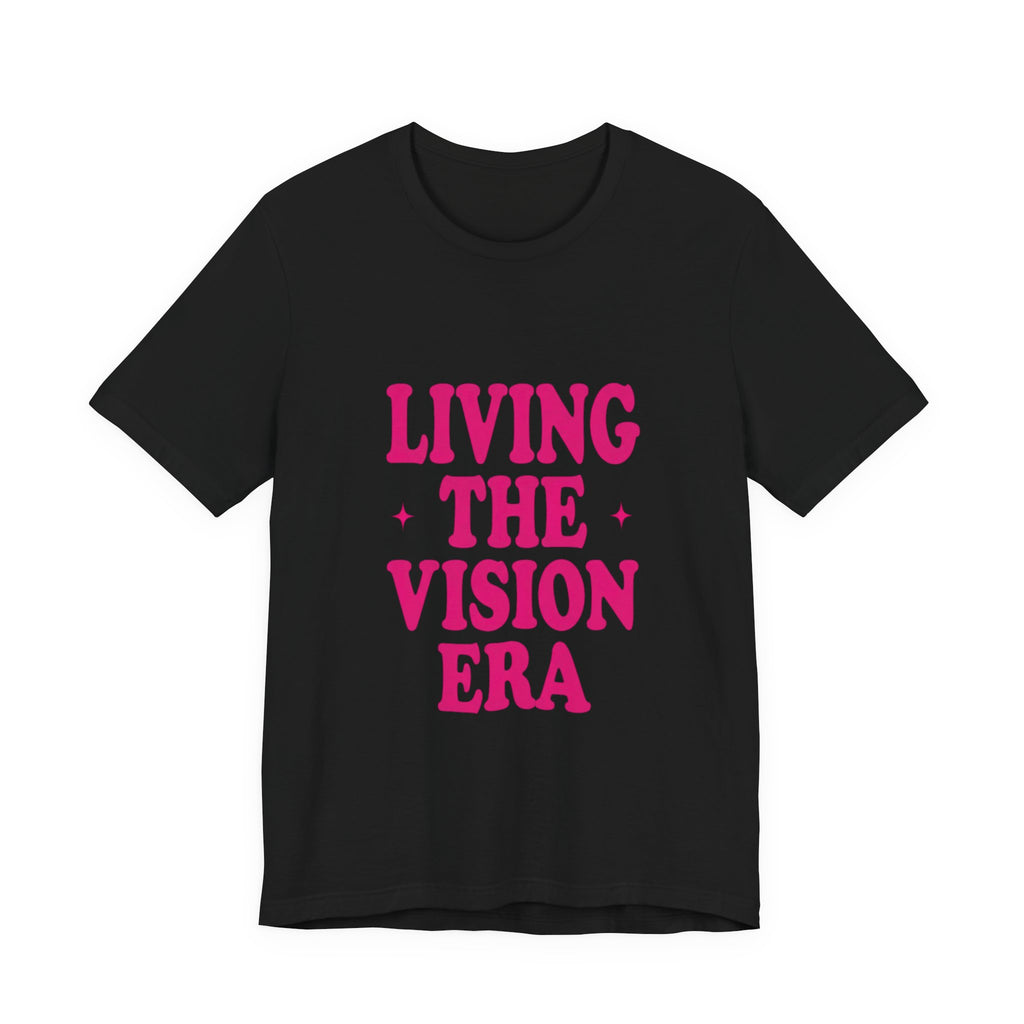Living The Vision Era Tee | Y2K slogan, nostalgic typography