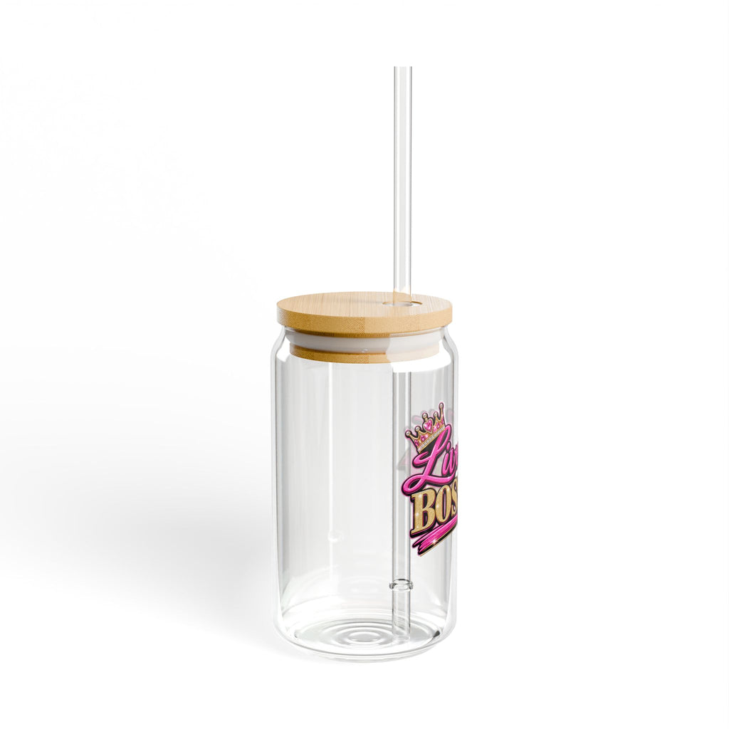 Live Soft Boss Up 16 oz Sipper Glass