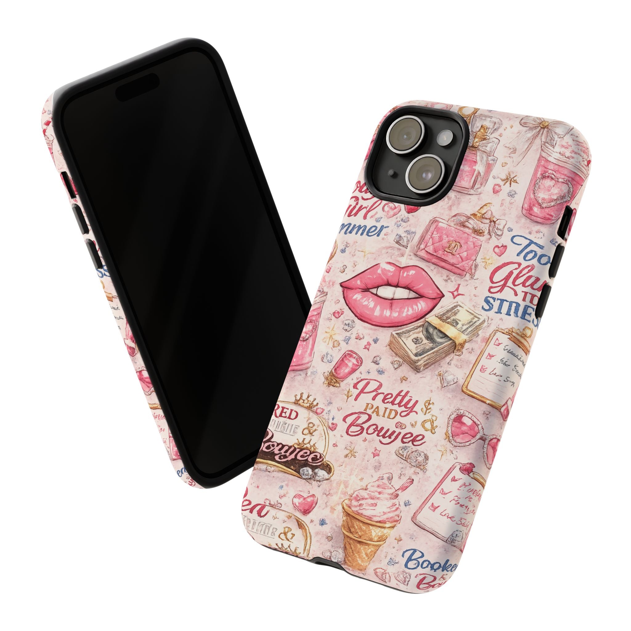Pink Pretty and Boujee Junk Phone Case