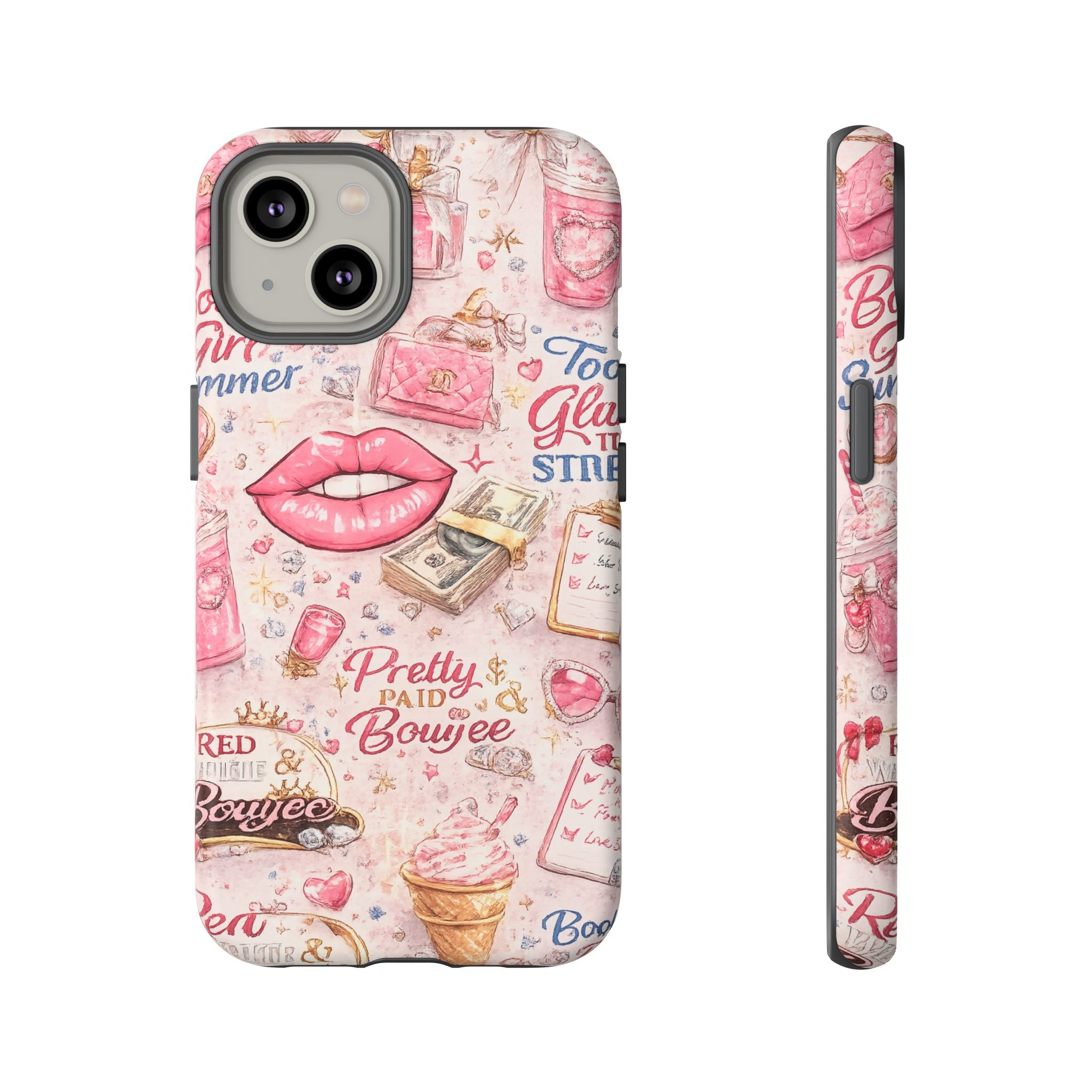 Pink Pretty and Boujee Junk Phone Case