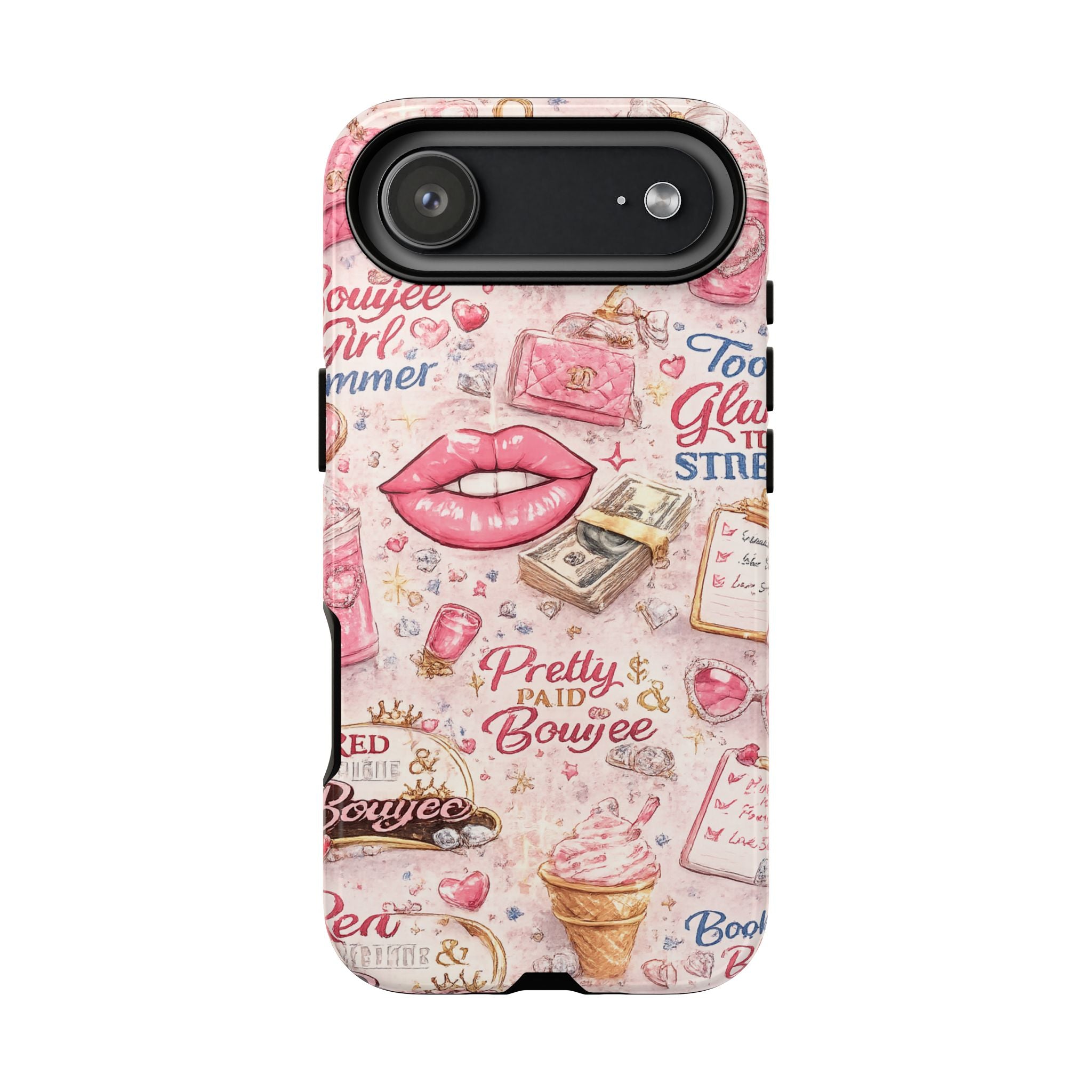 Pink Pretty and Boujee Junk Phone Case