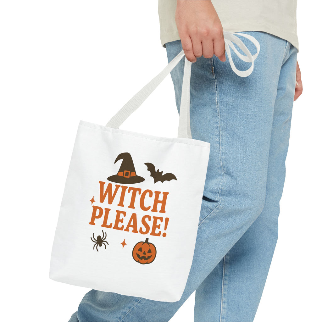 Witch Please, Trick or Treat Halloween Tote Bag