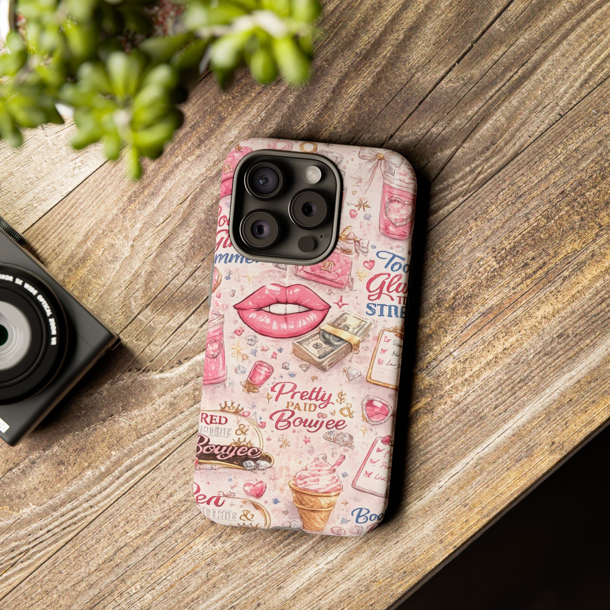 Pink Pretty and Boujee Junk Phone Case