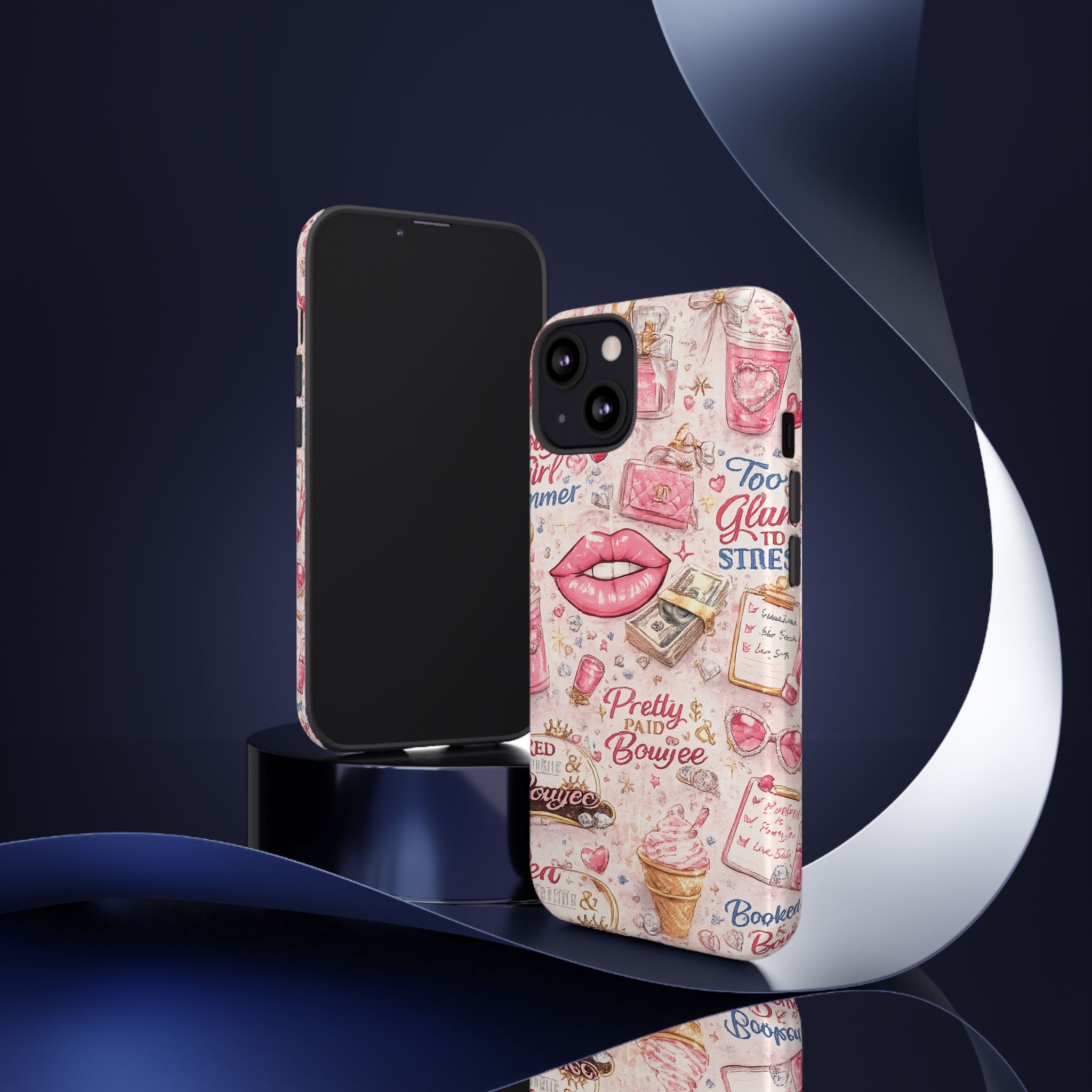 Pink Pretty and Boujee Junk Phone Case