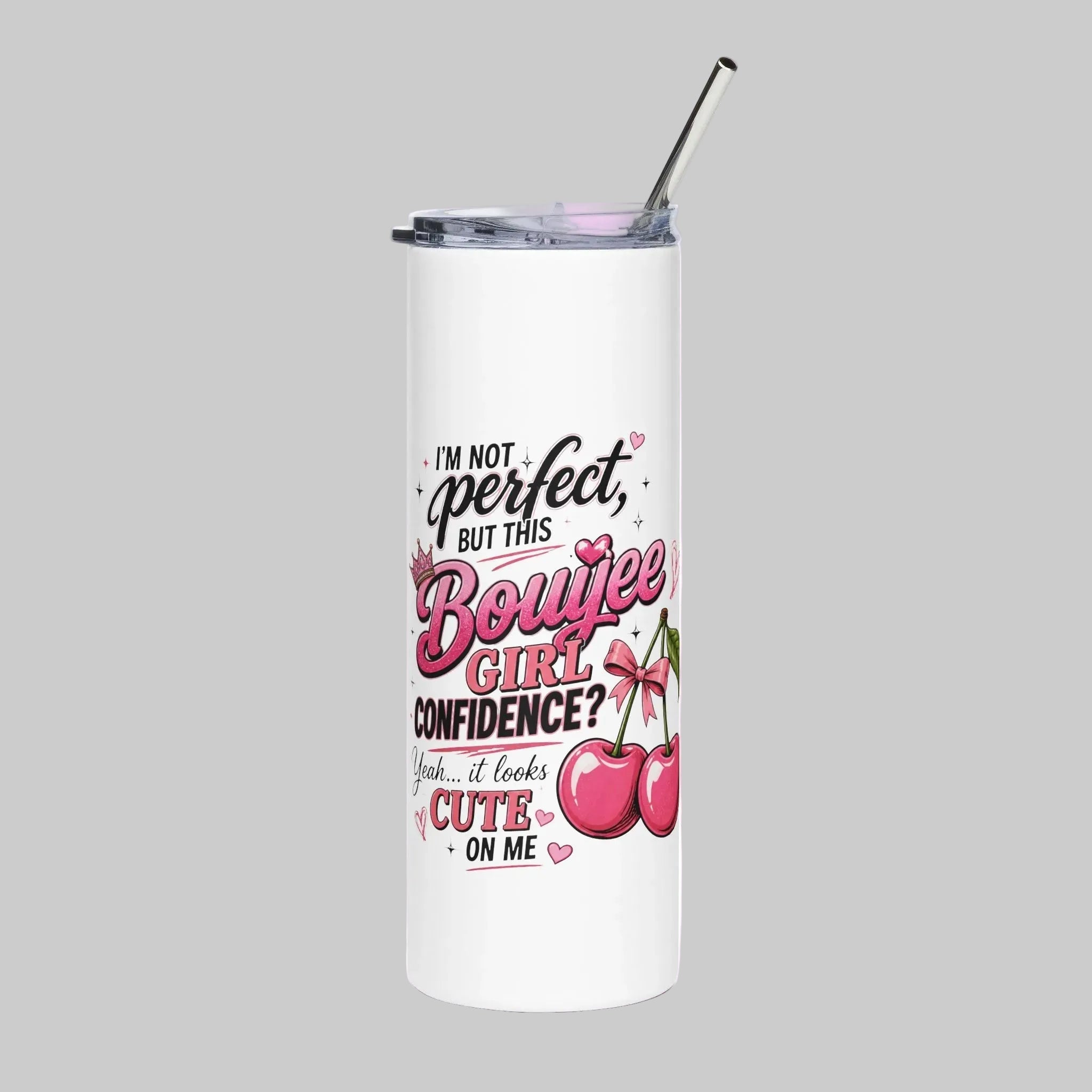 Bouijee Girl Confidence 20oz Stainless Steel Tumbler
