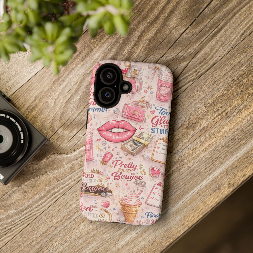 Pink Pretty and Boujee Junk Phone Case