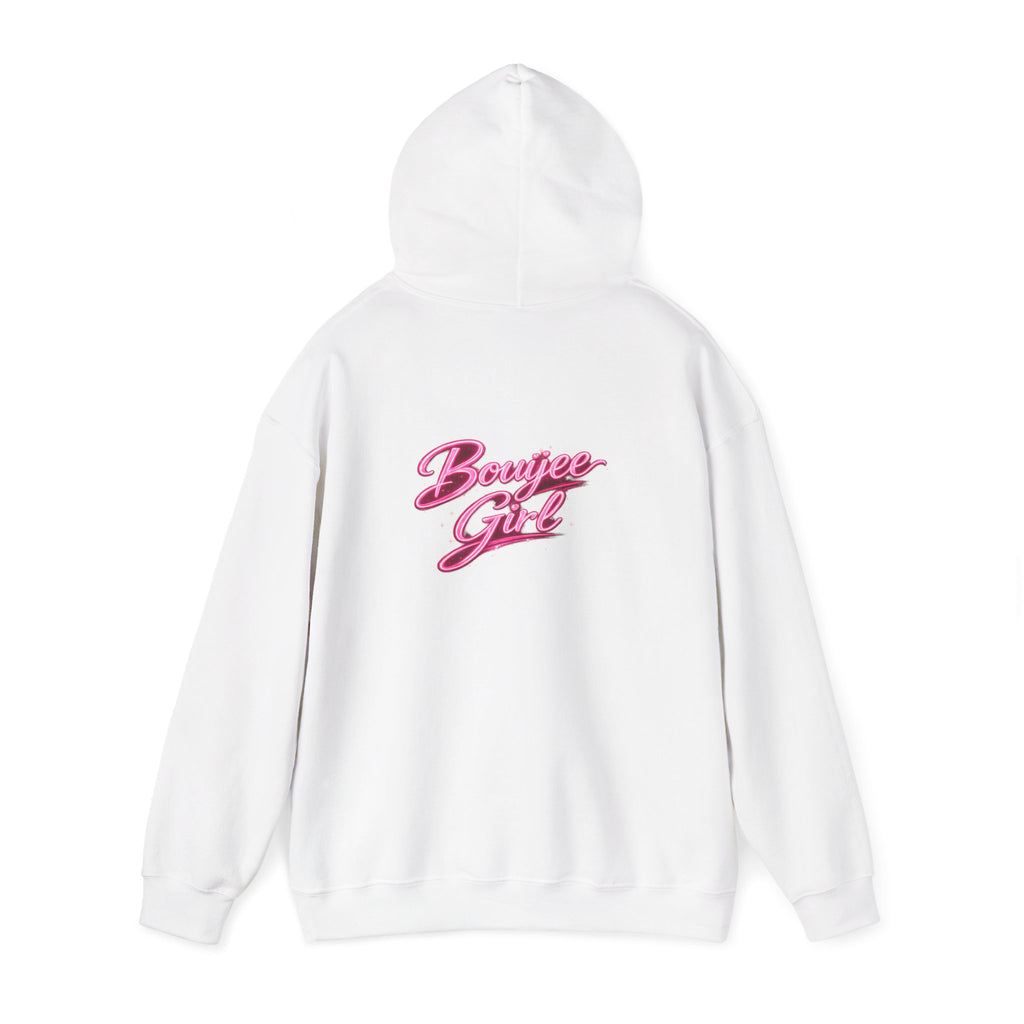 Bouijee Girl Pink Script Hoodie