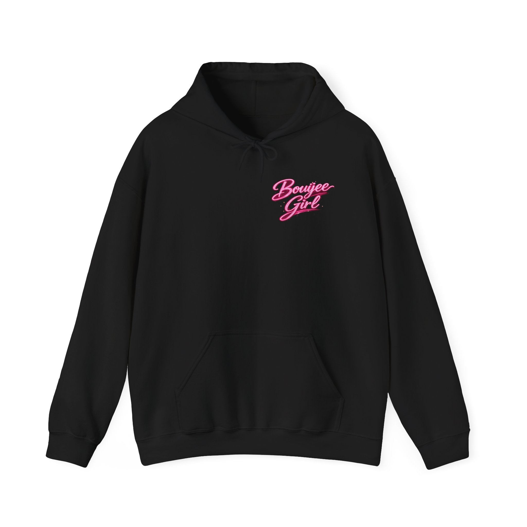 Bouijee Girl Pink Script Hoodie