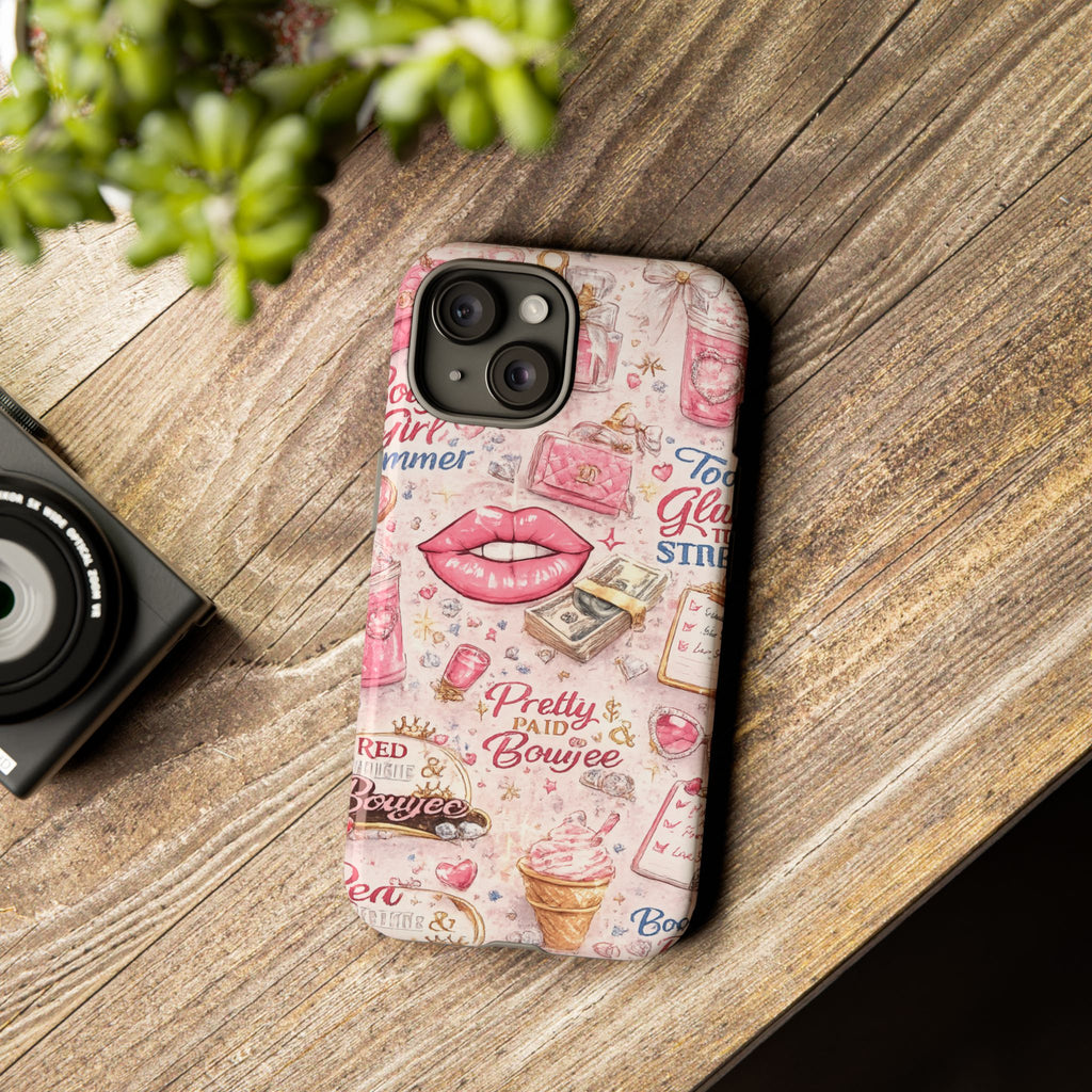 Pink Pretty and Boujee Junk Phone Case