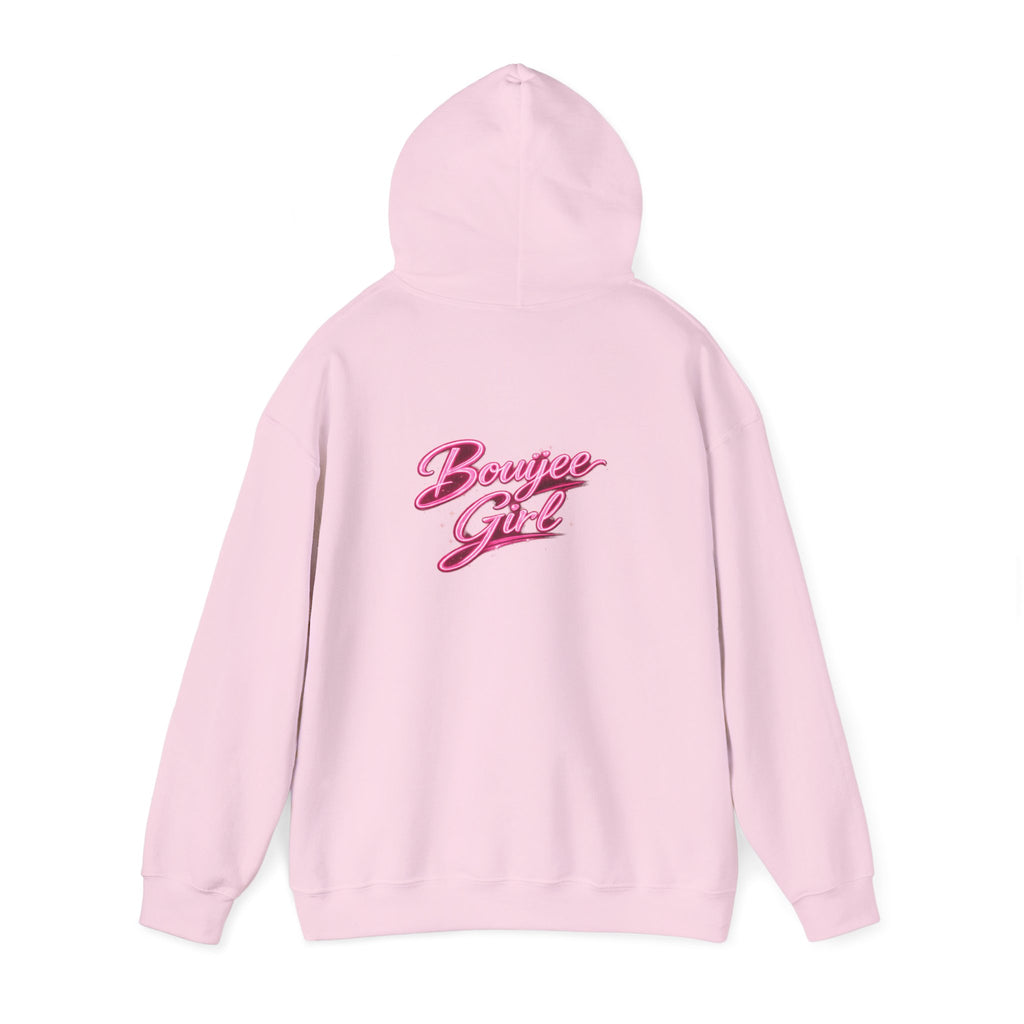 Bouijee Girl Pink Script Hoodie