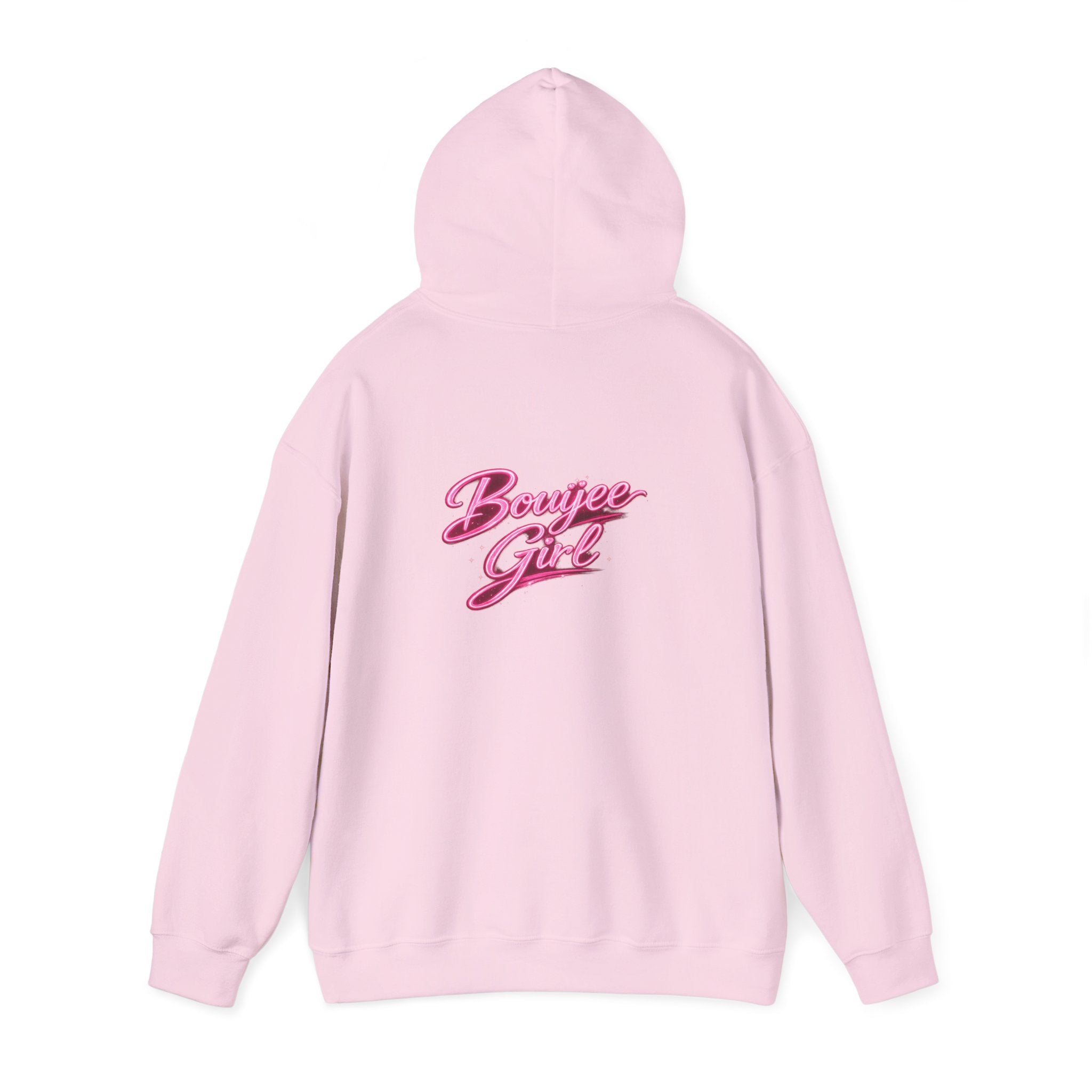 Bouijee Girl Pink Script Hoodie