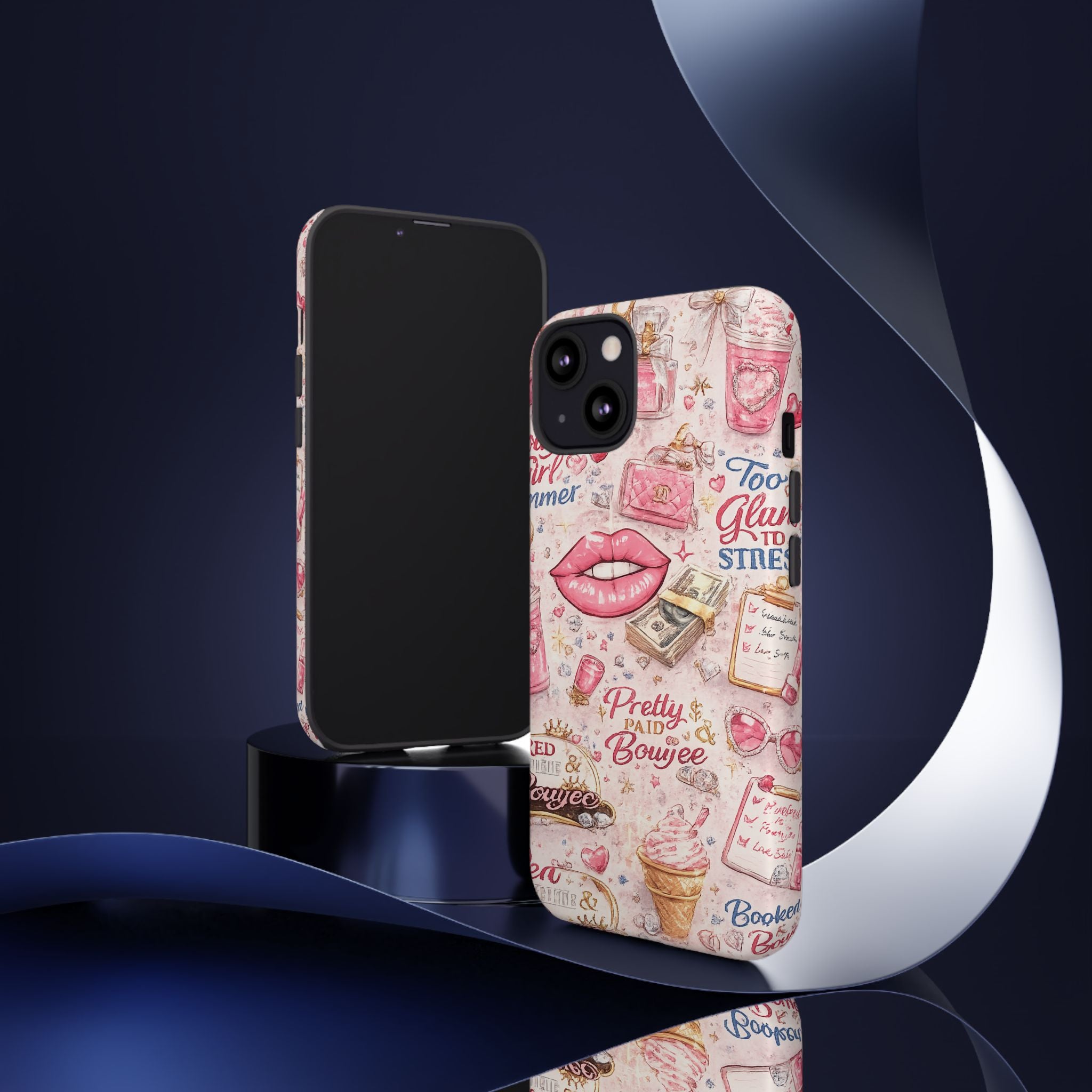 Pink Pretty and Boujee Junk Phone Case