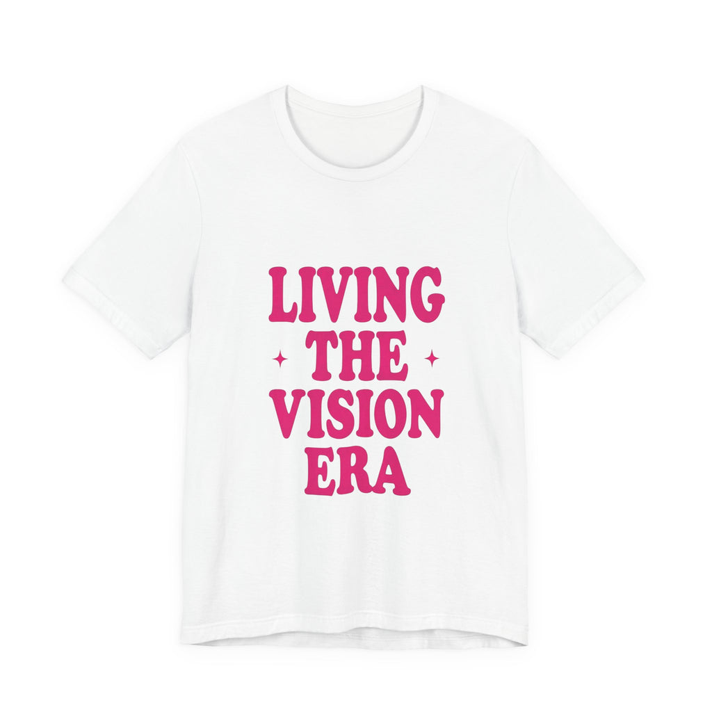 Living The Vision Era Tee | Y2K slogan, nostalgic typography