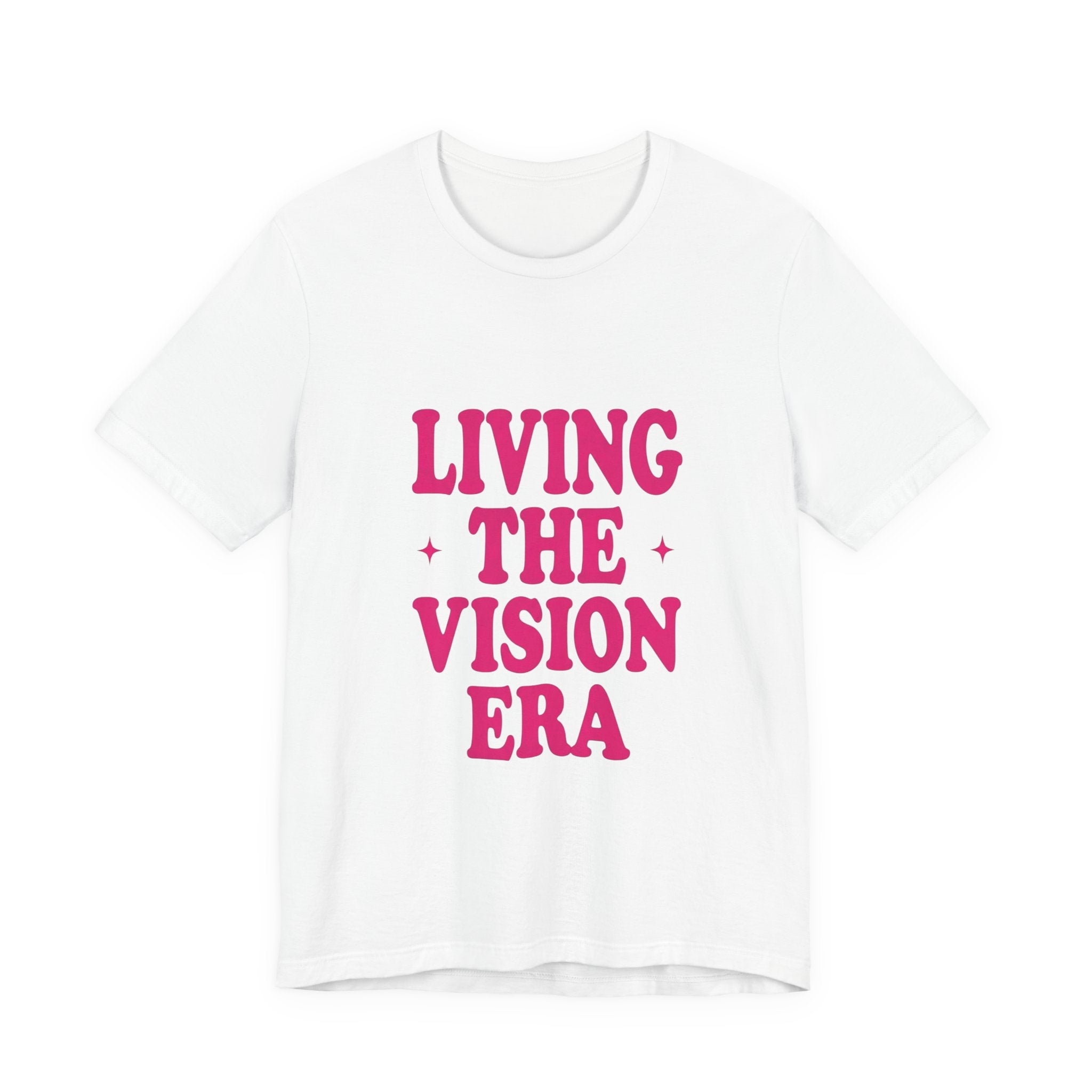 Living The Vision Era Tee | Y2K slogan, nostalgic typography
