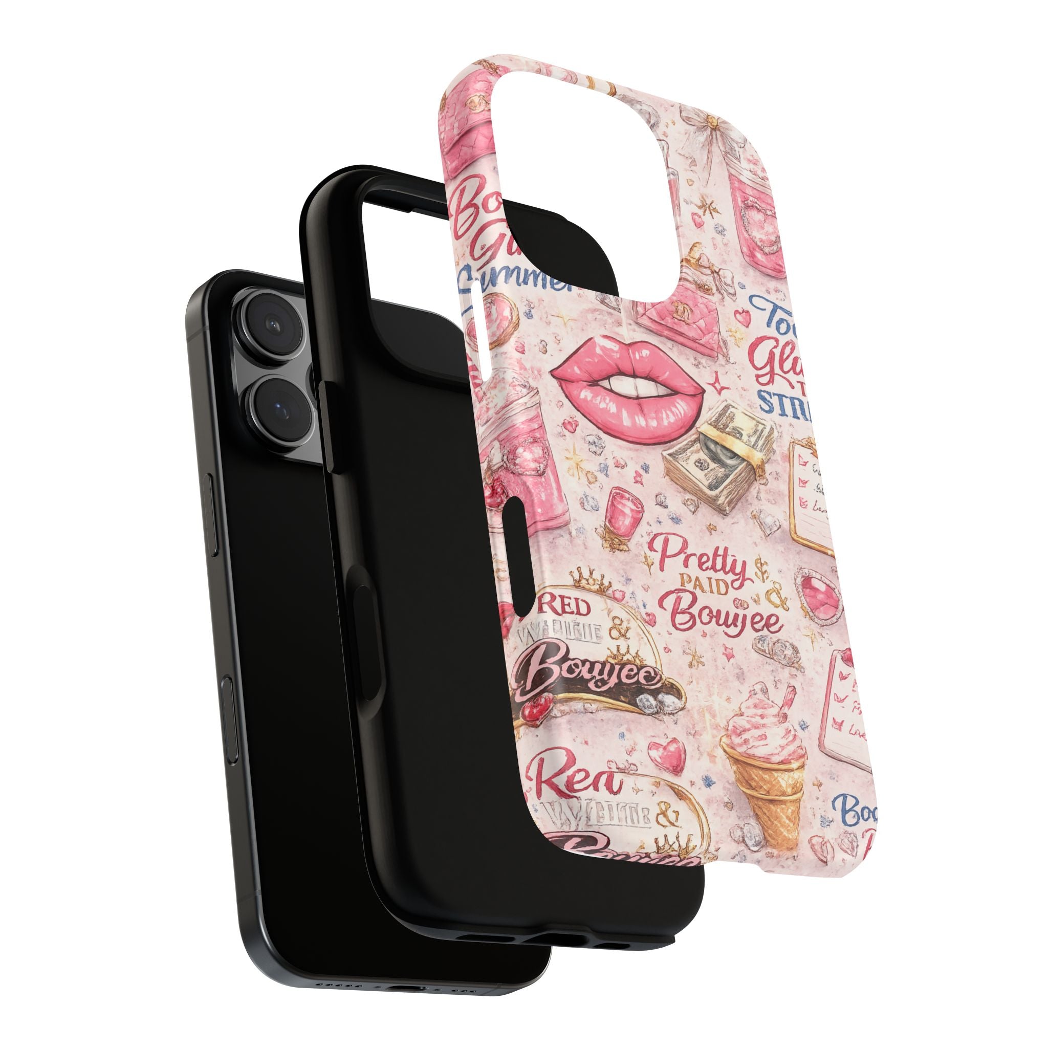Pink Pretty and Boujee Junk Phone Case
