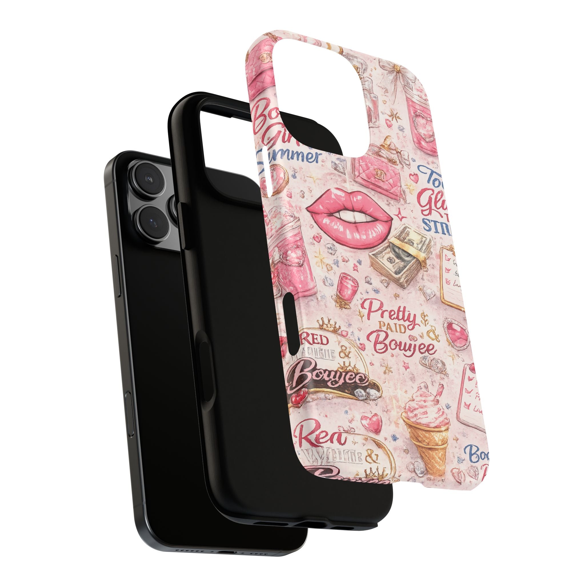Pink Pretty and Boujee Junk Phone Case