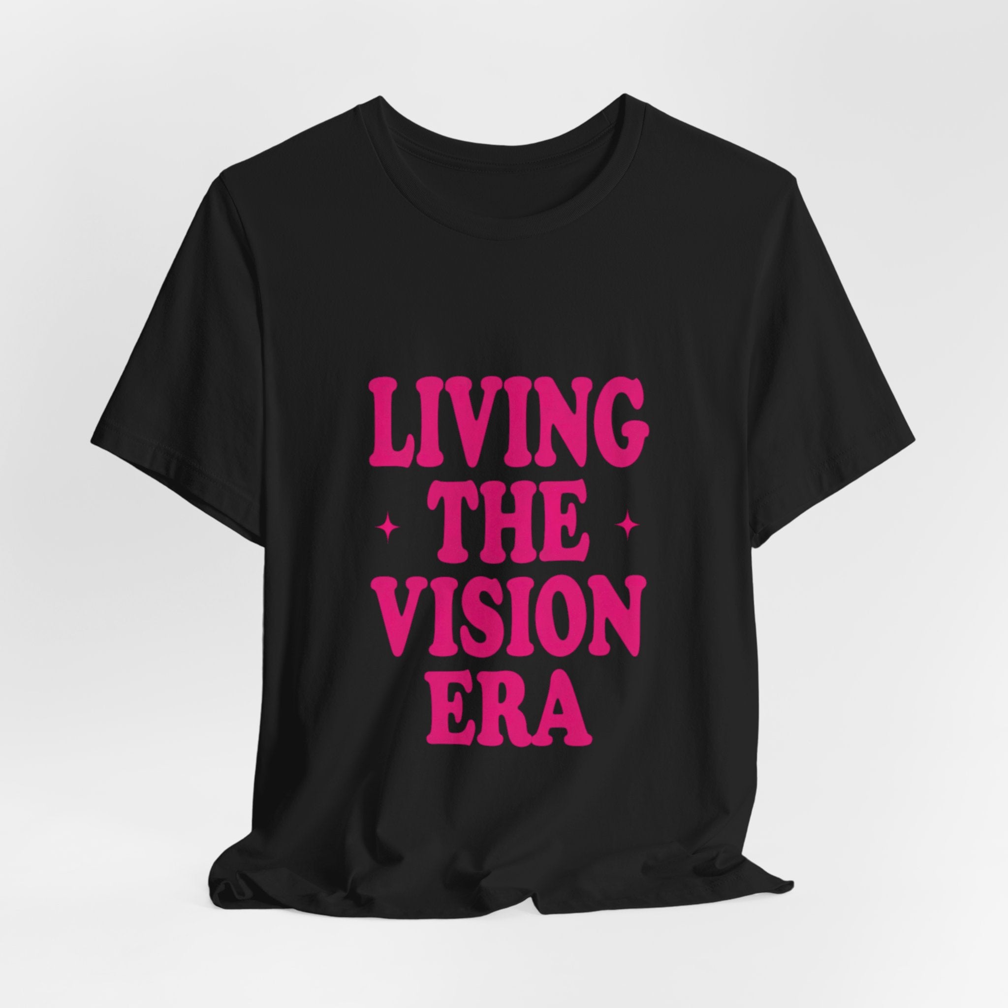 Living The Vision Era Tee | Y2K slogan, nostalgic typography