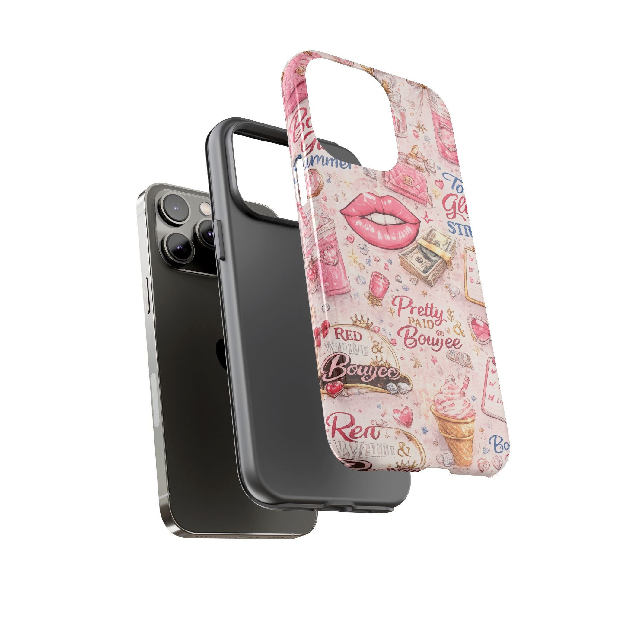 Pink Pretty and Boujee Junk Phone Case