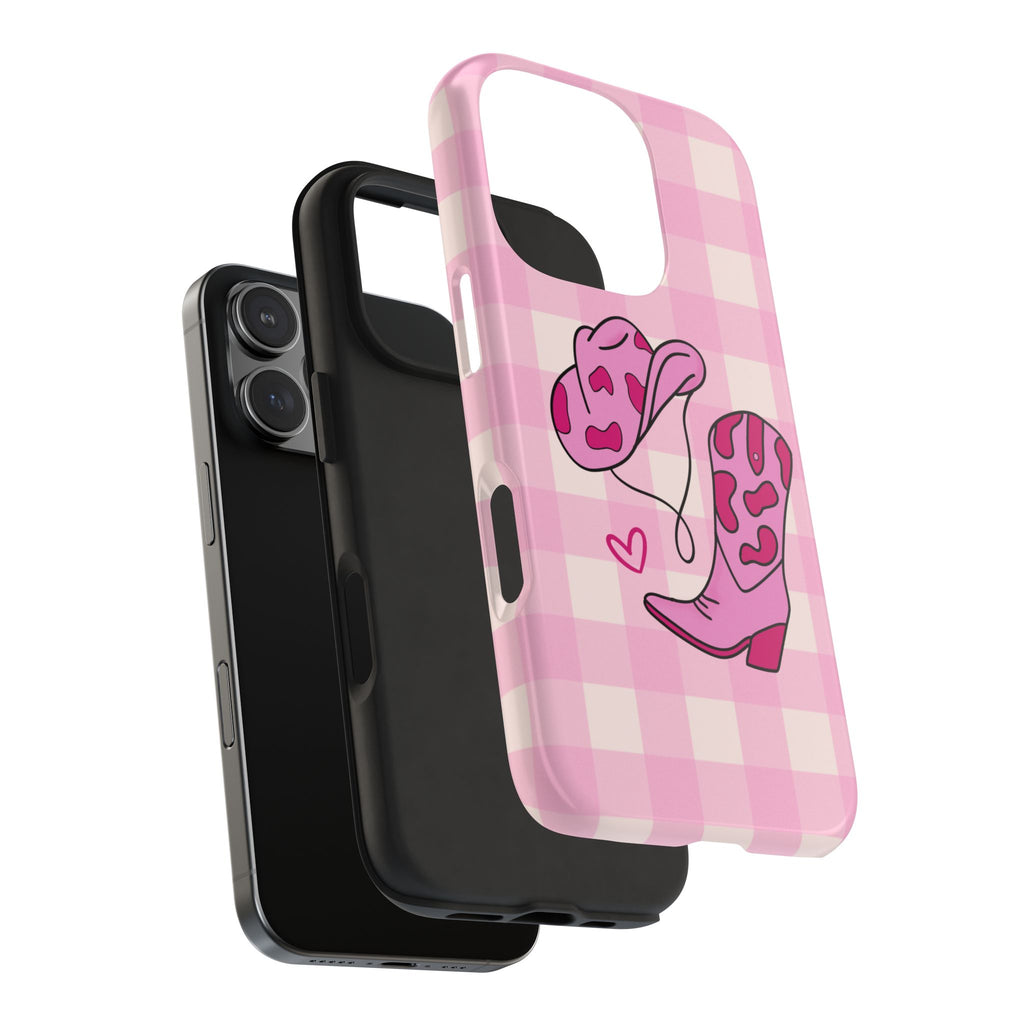 Pink Cowgirl Boots Phone Case