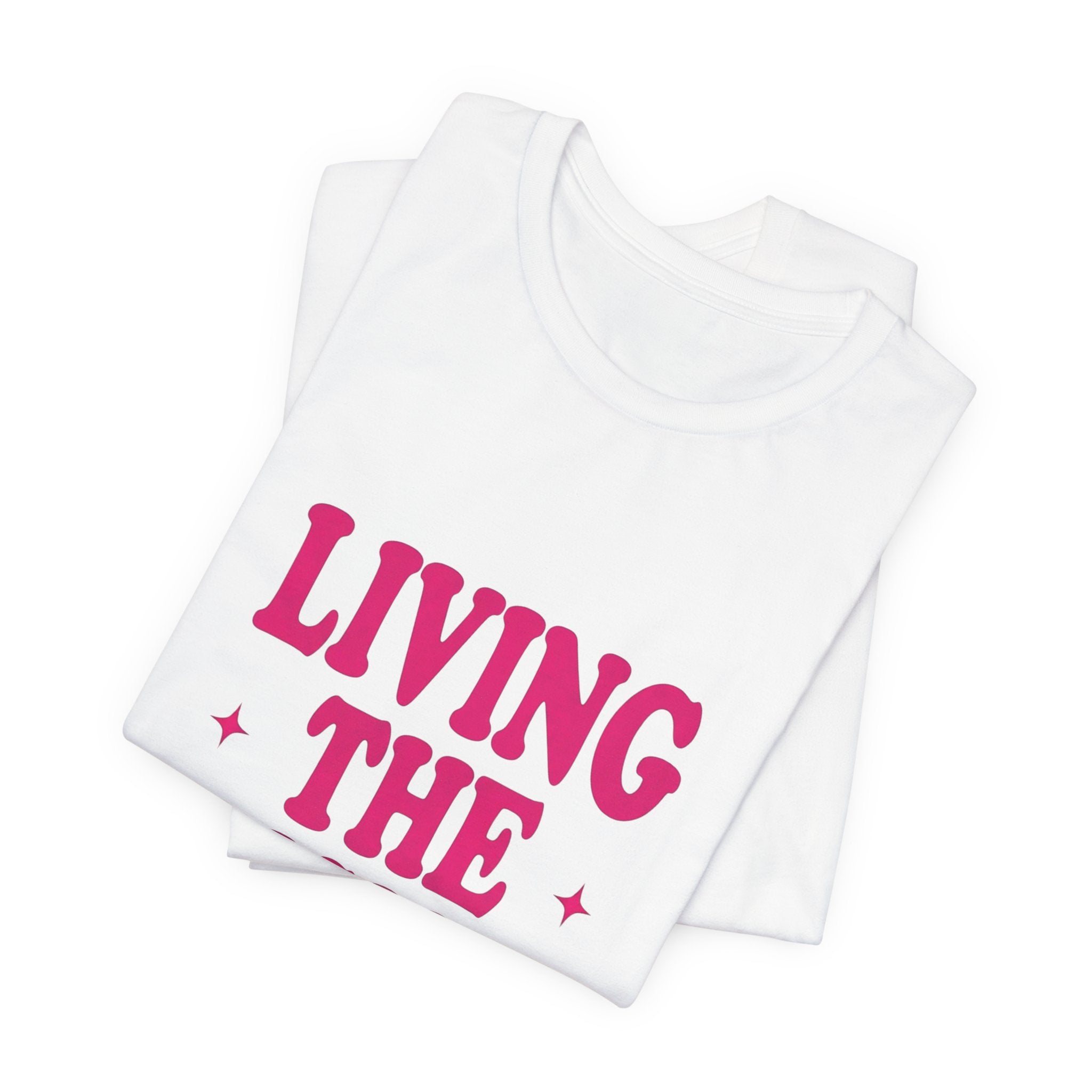 Living The Vision Era Tee | Y2K slogan, nostalgic typography