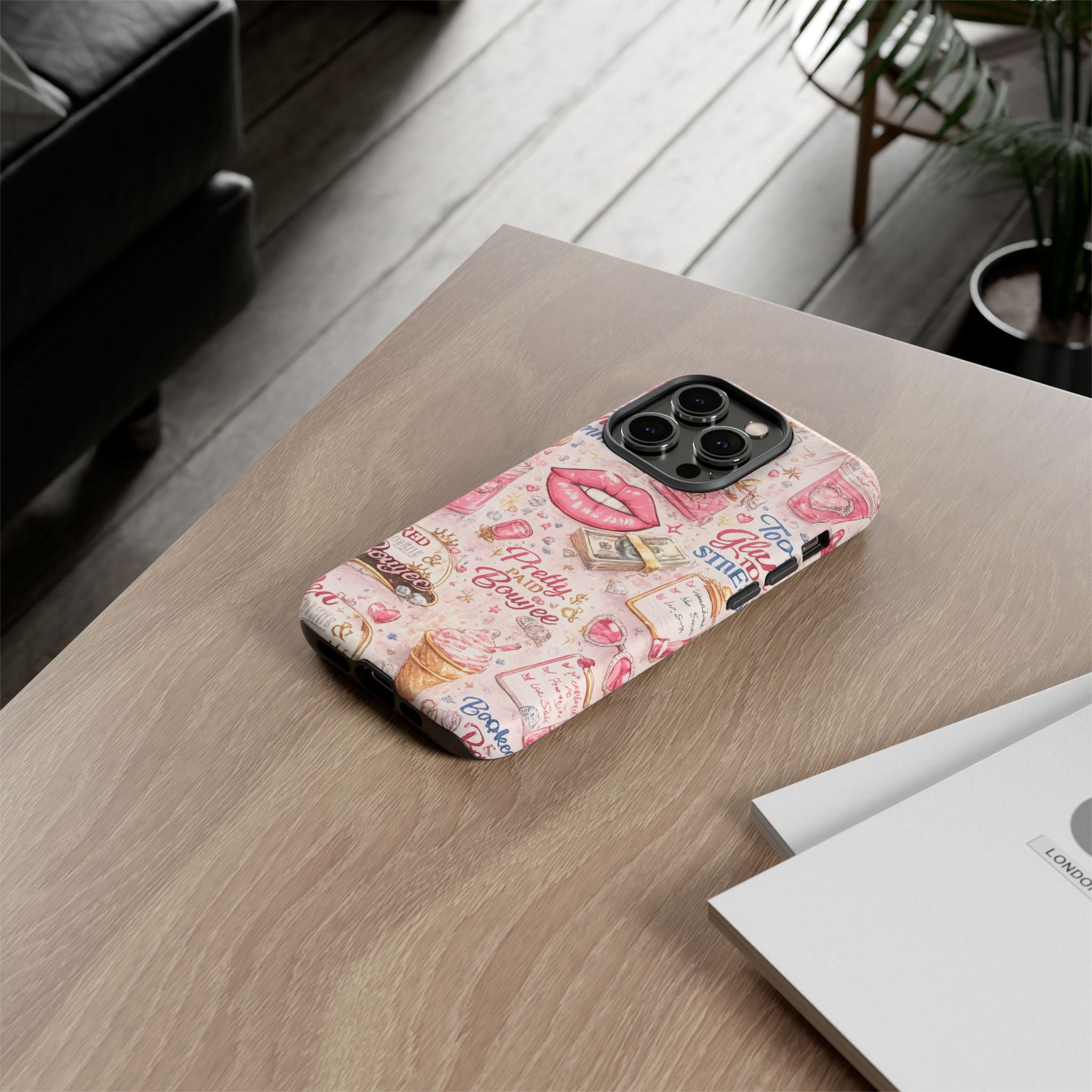 Pink Pretty and Boujee Junk Phone Case