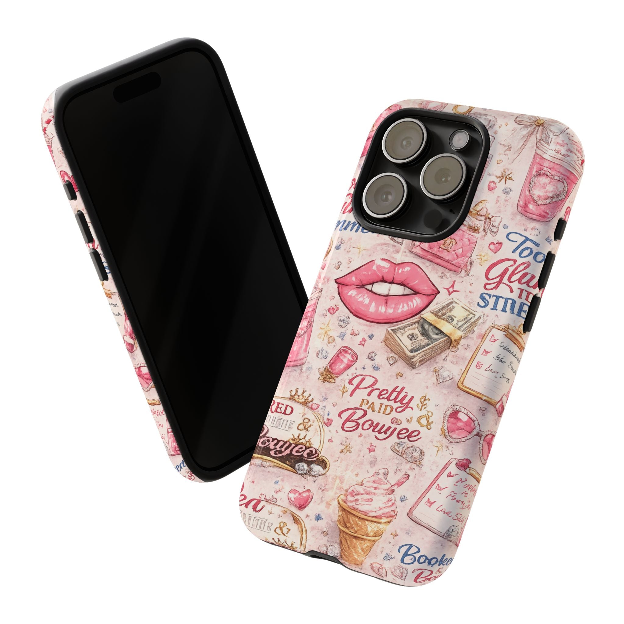 Pink Pretty and Boujee Junk Phone Case