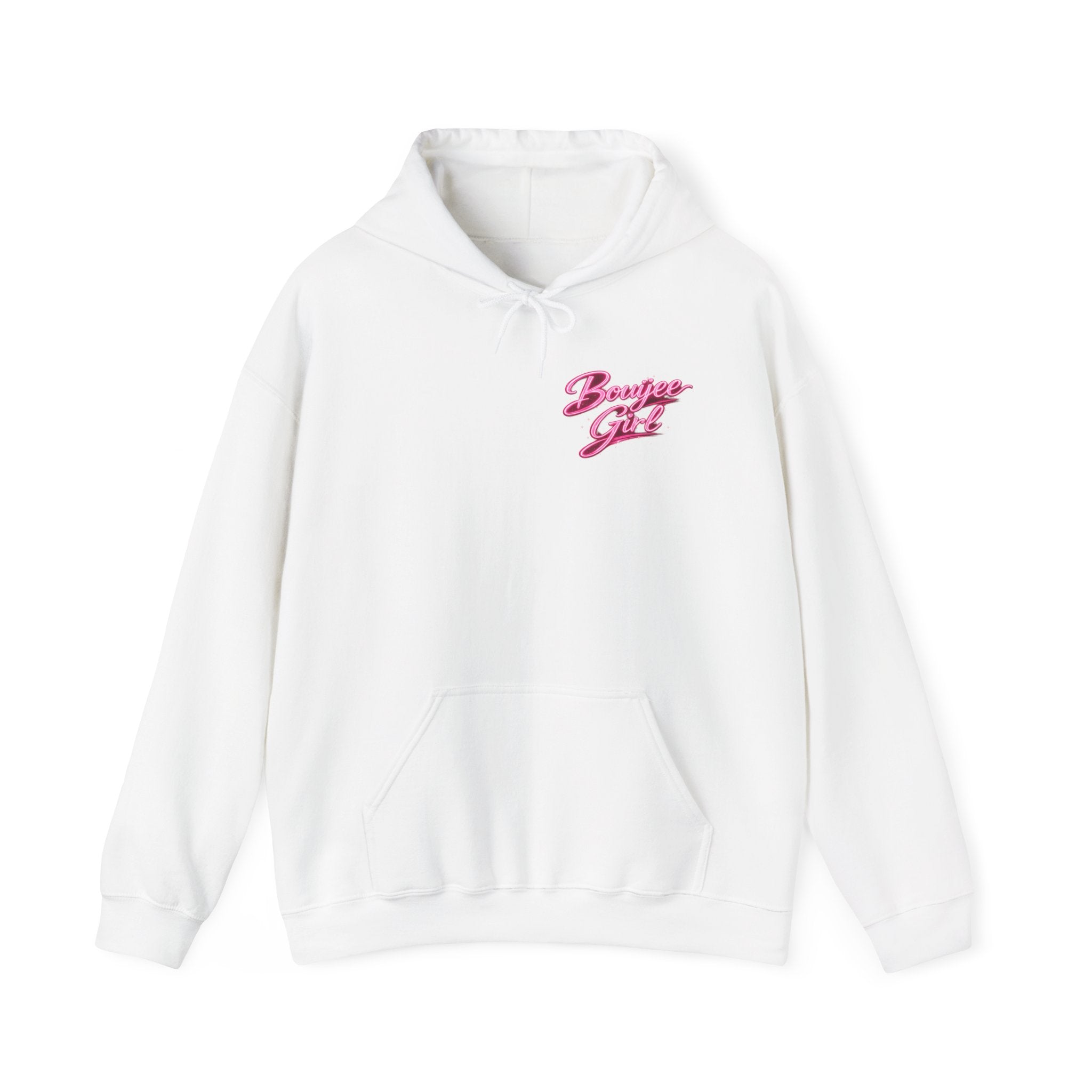 Bouijee Girl Pink Script Hoodie