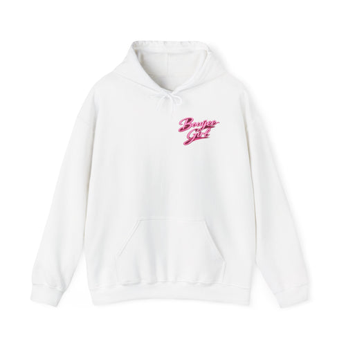 Bouijee Girl Pink Script Hoodie