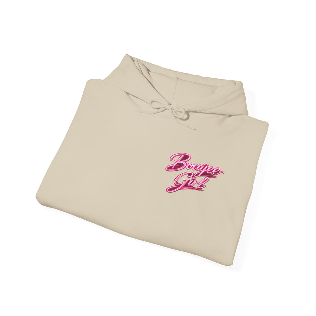Bouijee Girl Pink Script Hoodie