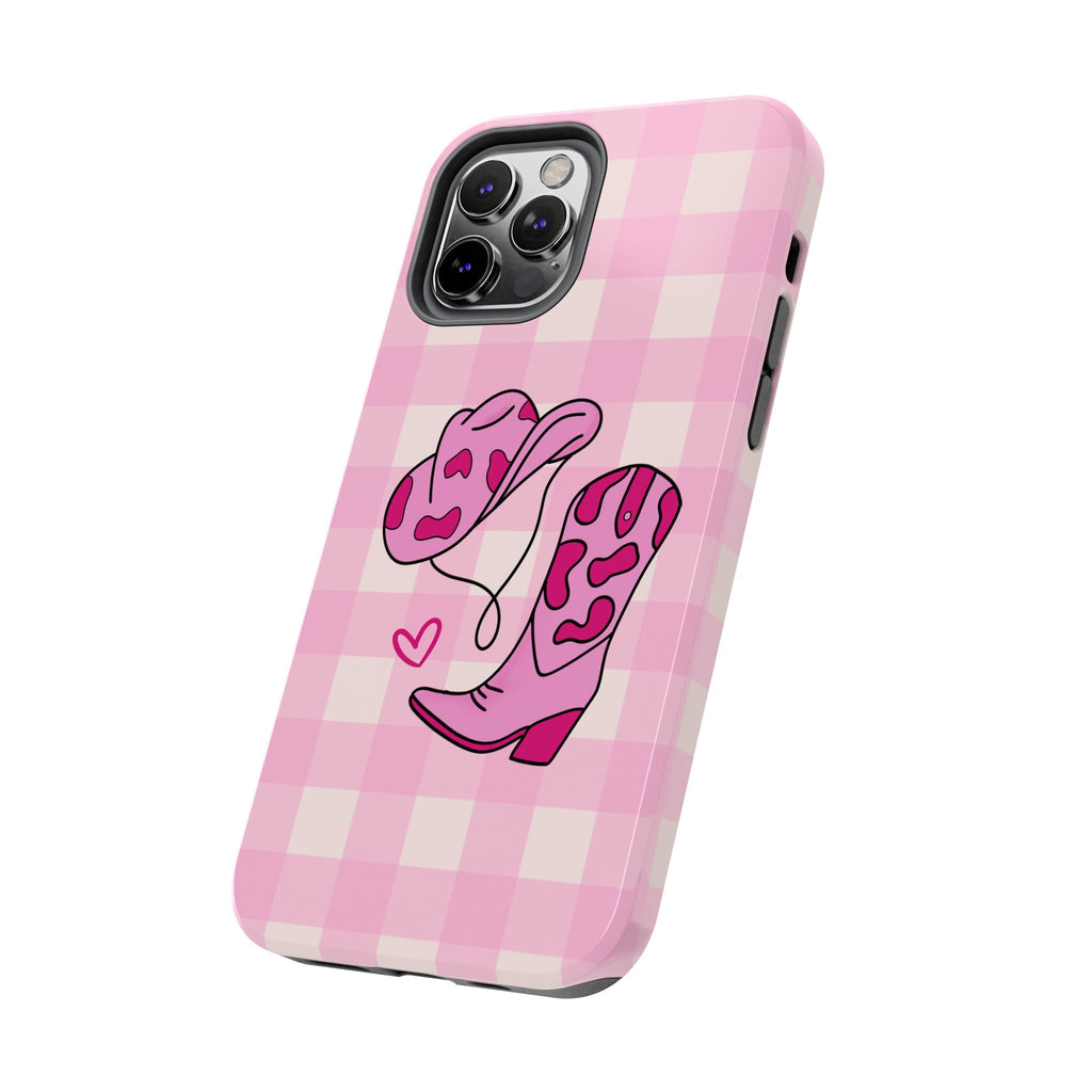 Pink Cowgirl Boots Phone Case