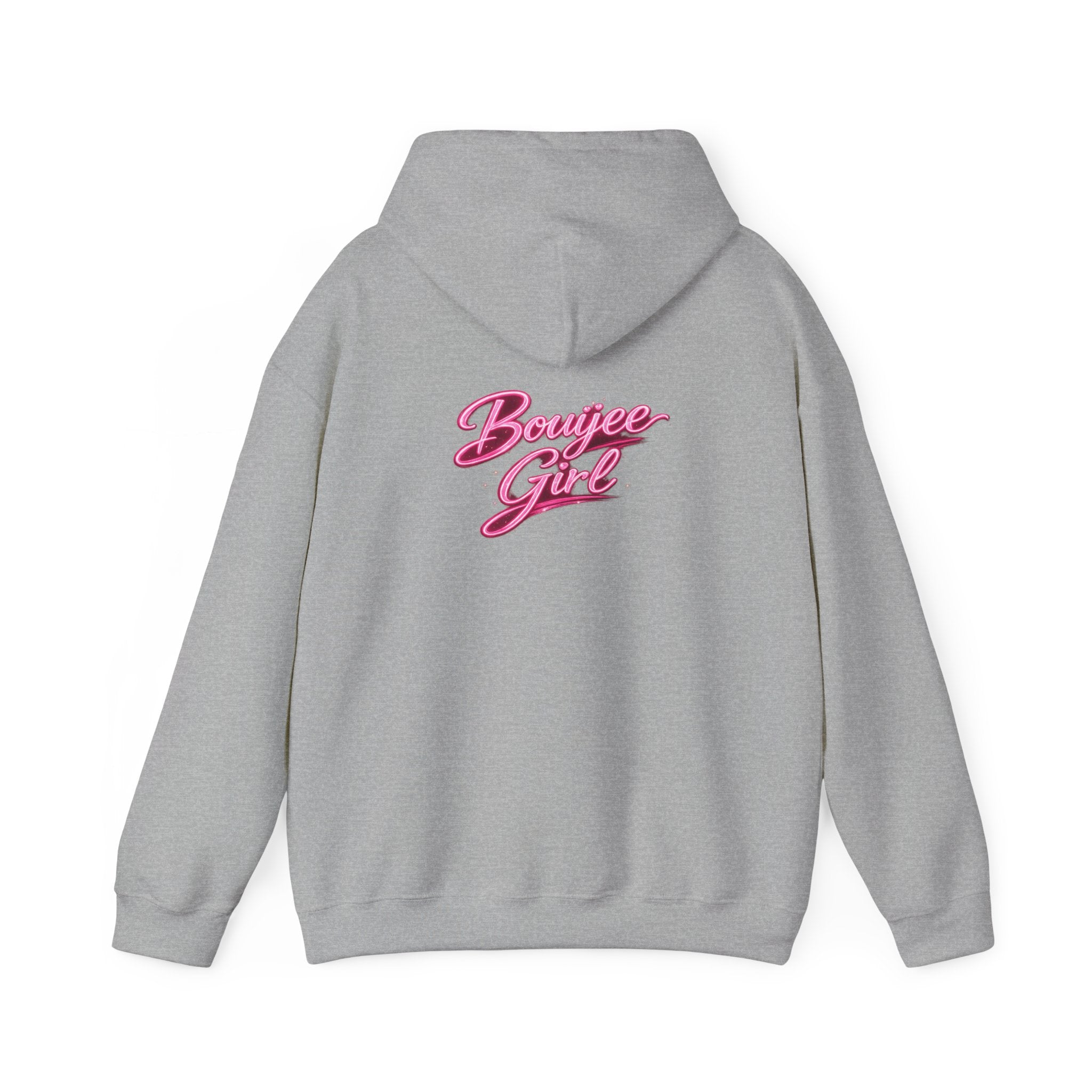Bouijee Girl Pink Script Hoodie