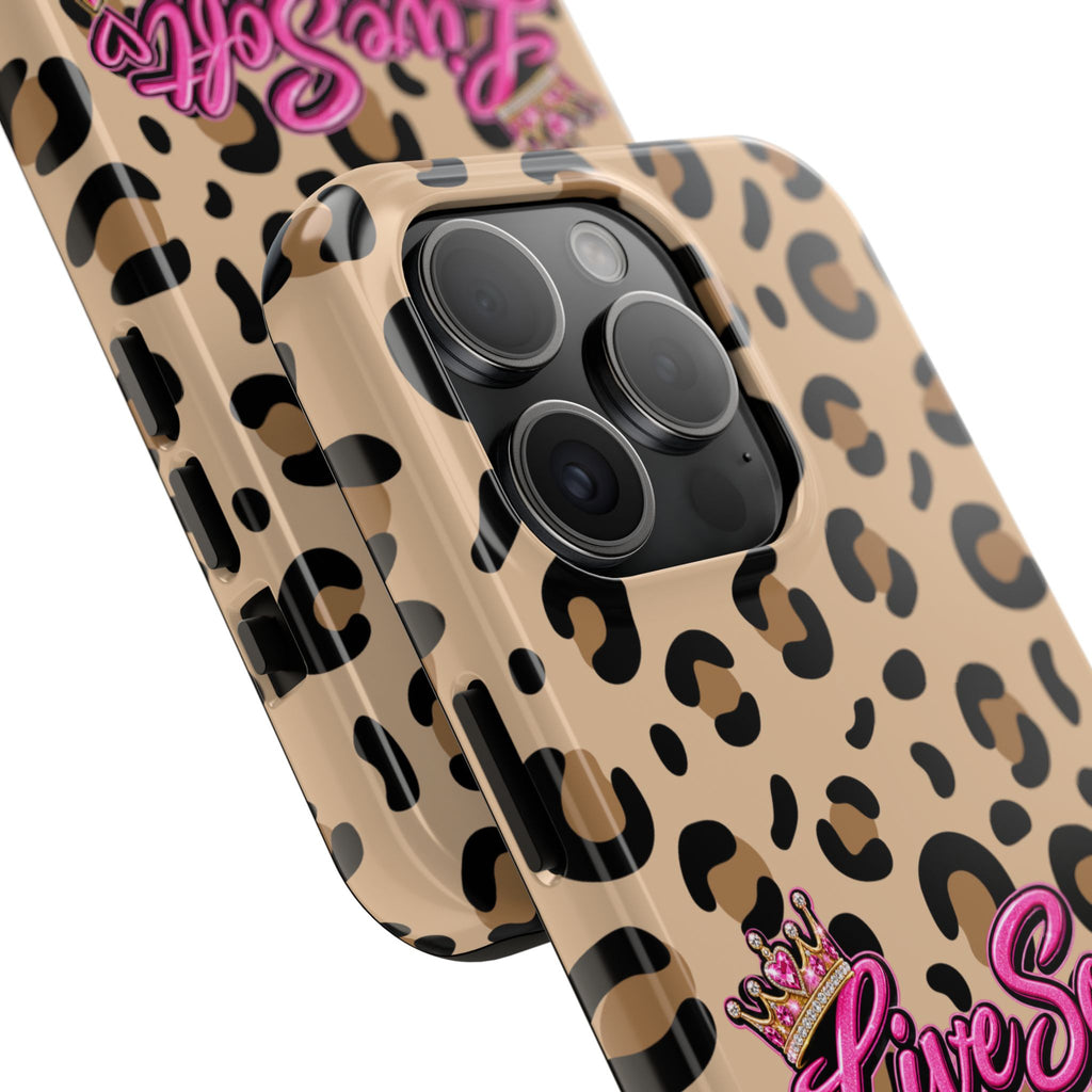 Live Soft Boss Up Leopard Phone Case