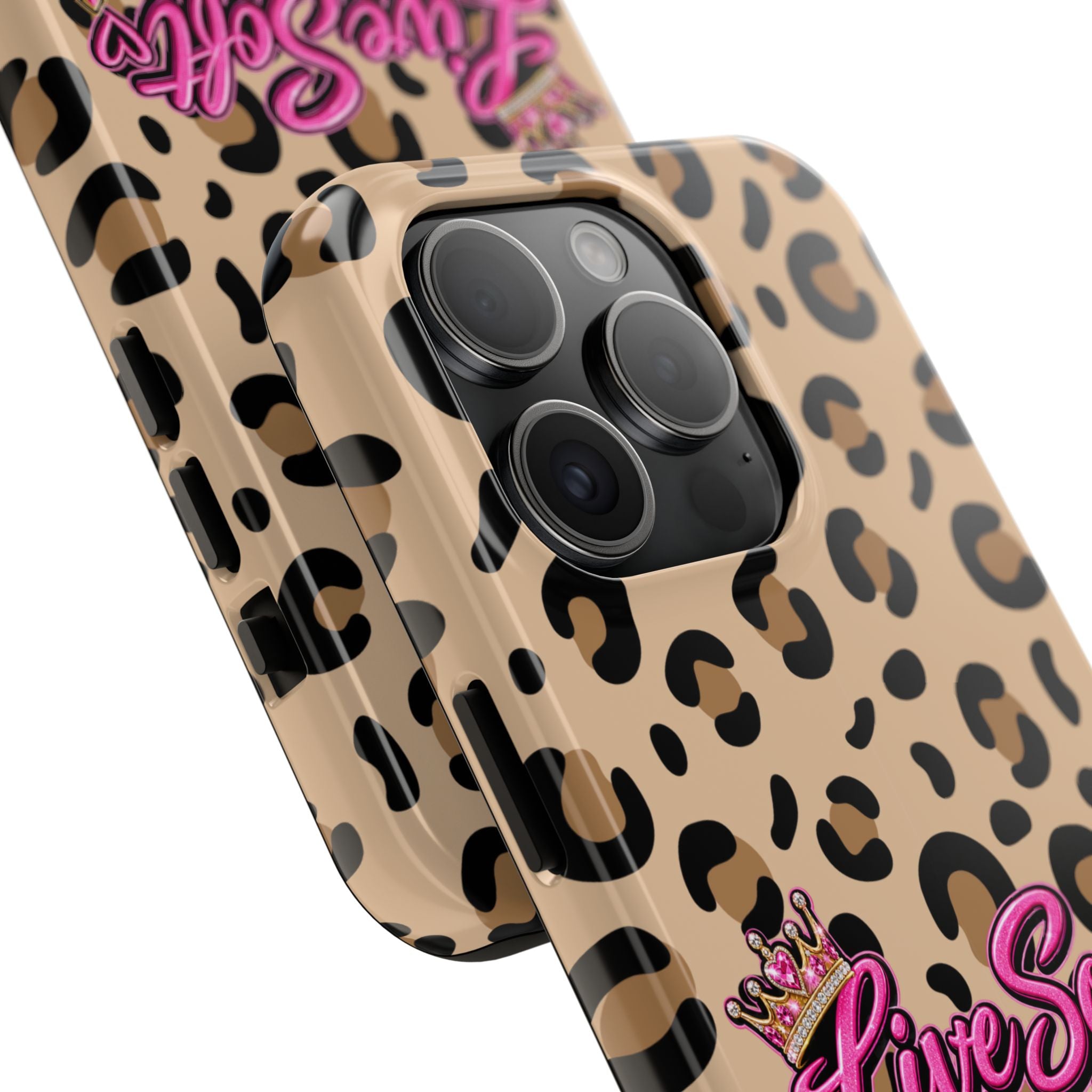 Live Soft Boss Up Leopard Phone Case