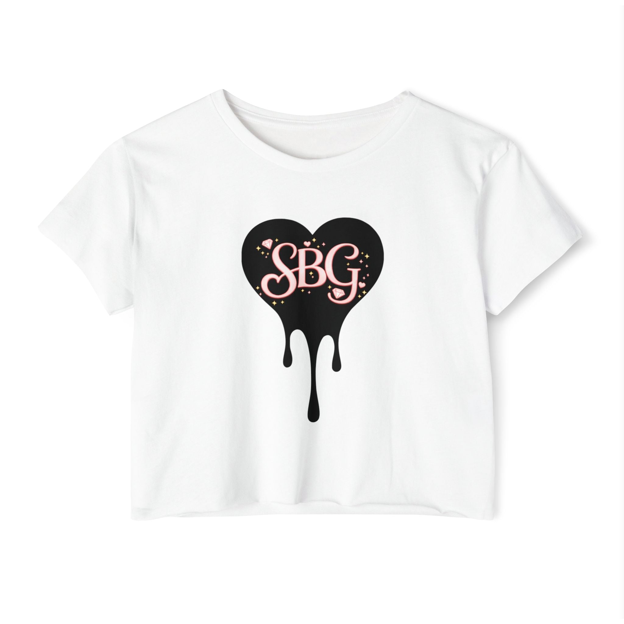 SBG Drip Heart Crop Top