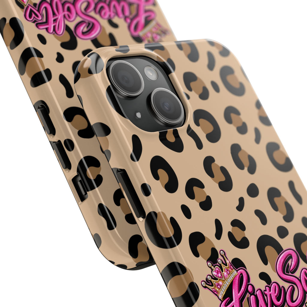 Live Soft Boss Up Leopard Phone Case