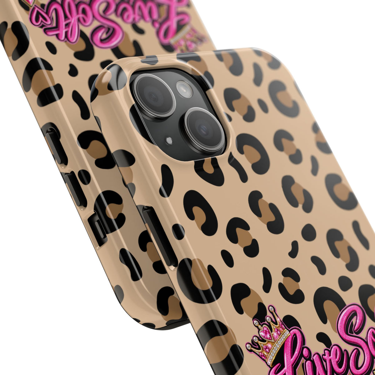 Live Soft Boss Up Leopard Phone Case
