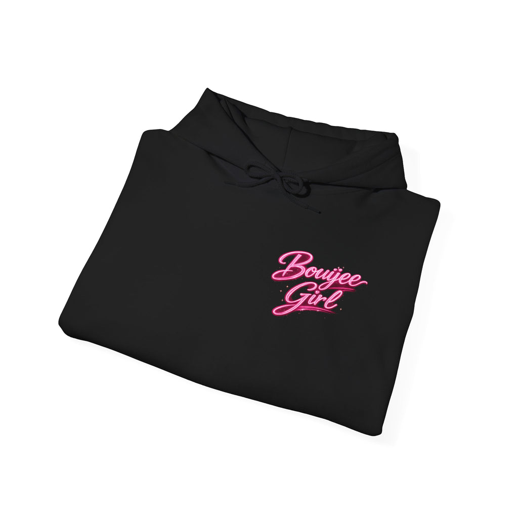 Bouijee Girl Pink Script Hoodie