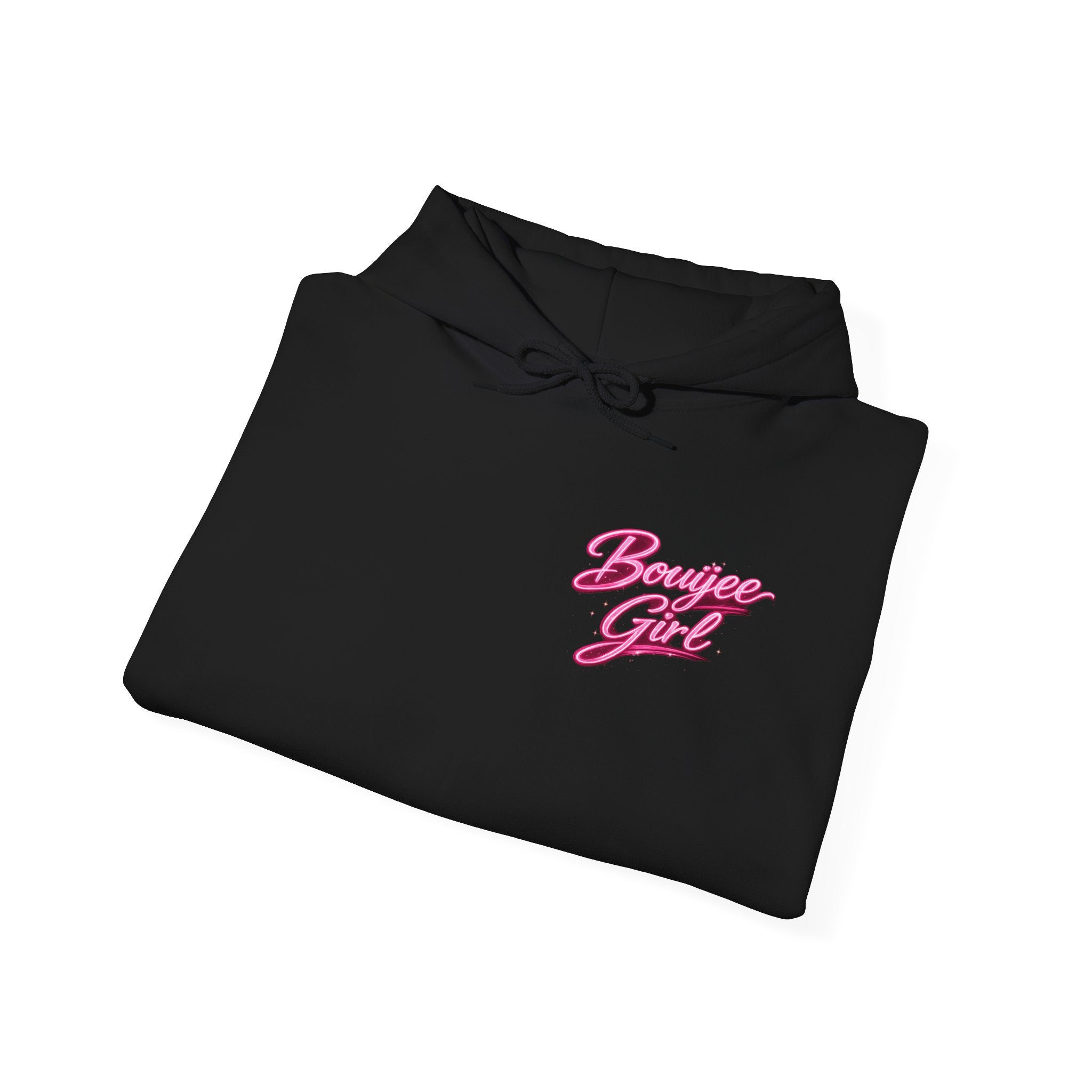 Bouijee Girl Pink Script Hoodie
