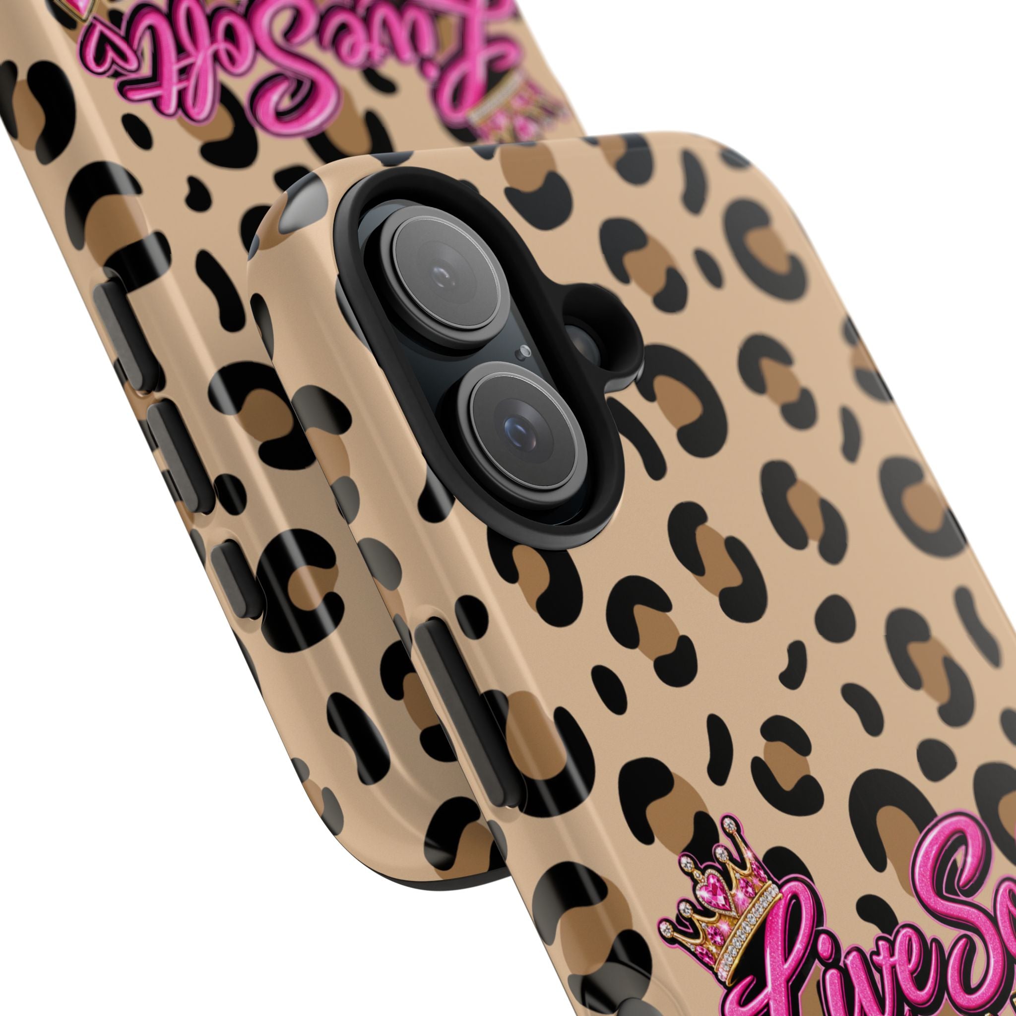 Live Soft Boss Up Leopard Phone Case
