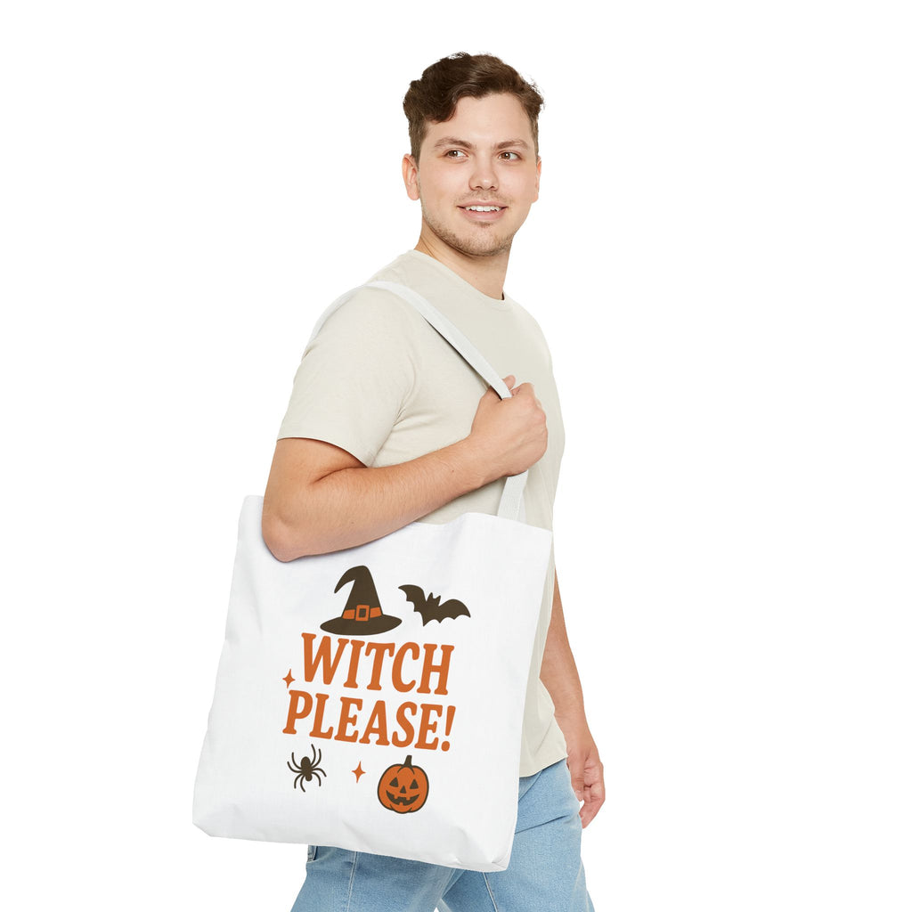Witch Please, Trick or Treat Halloween Tote Bag