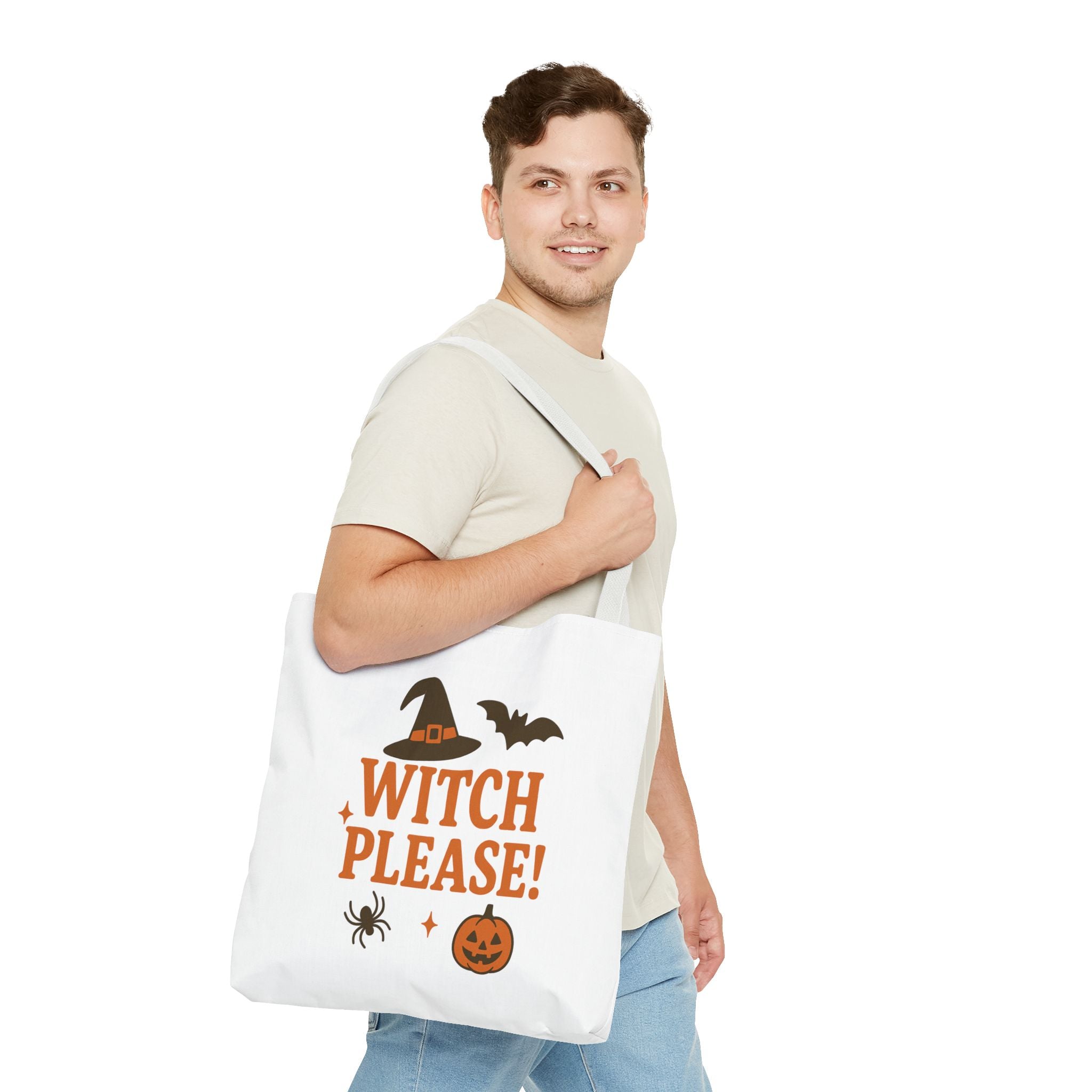 Witch Please, Trick or Treat Halloween Tote Bag