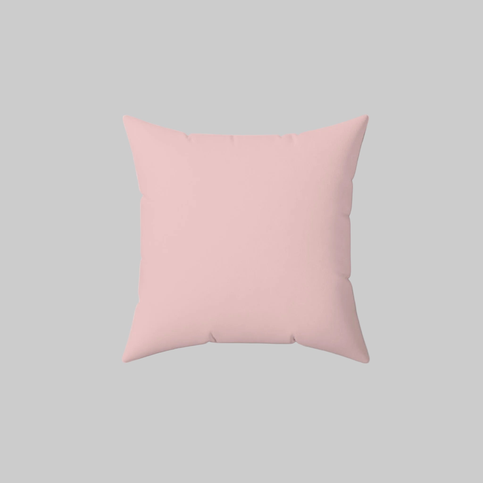 Bouijee Girl Confidence Square Pillow — Pink Cherry Decorative Throw Pillow