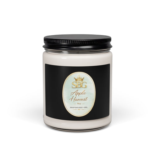 Apple Harvest Scented Soy Candle — 9 oz Fall Aromatherapy Jar